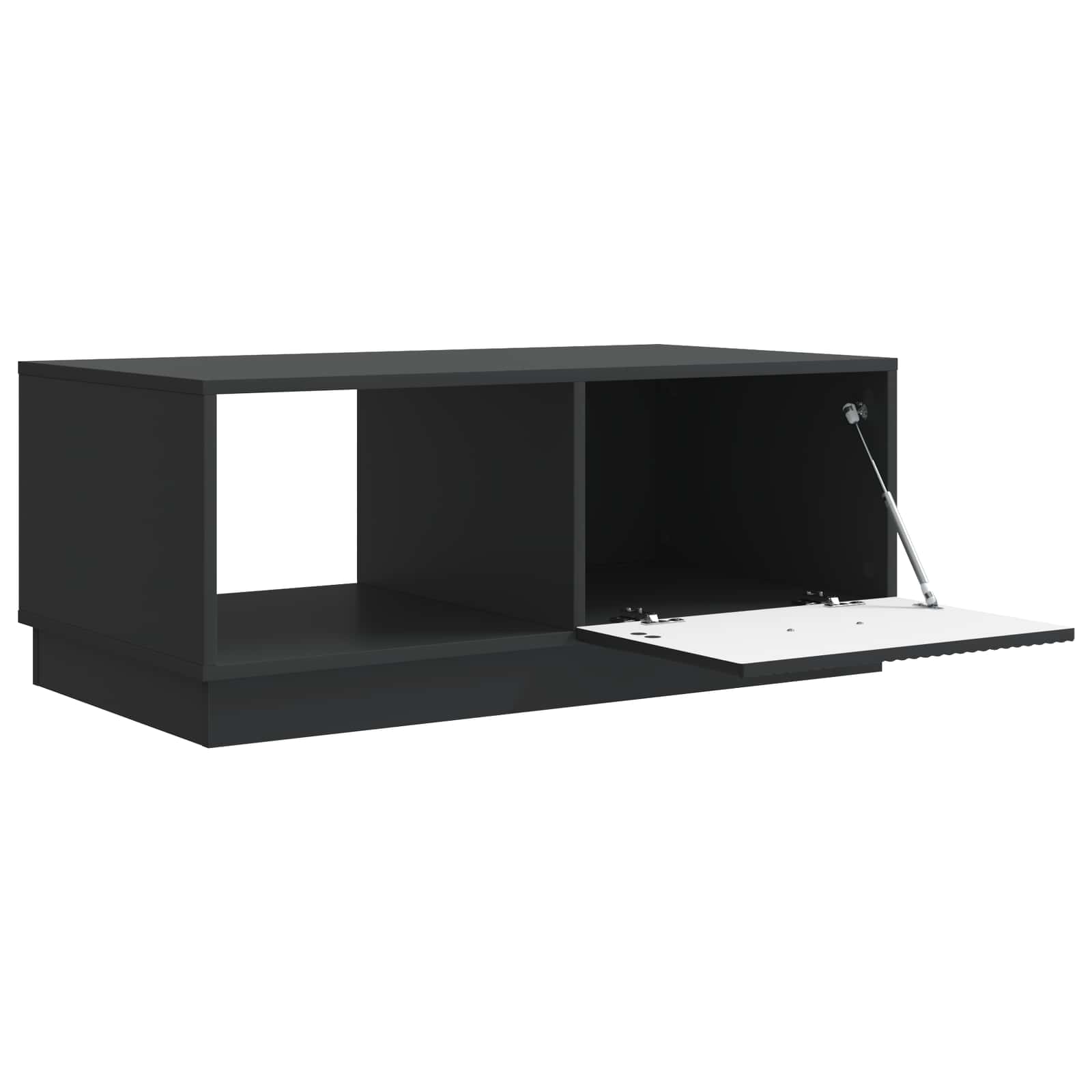 Table basse Noir 90 x 50 x 37 cm Bois d'ingénierie - XIOS