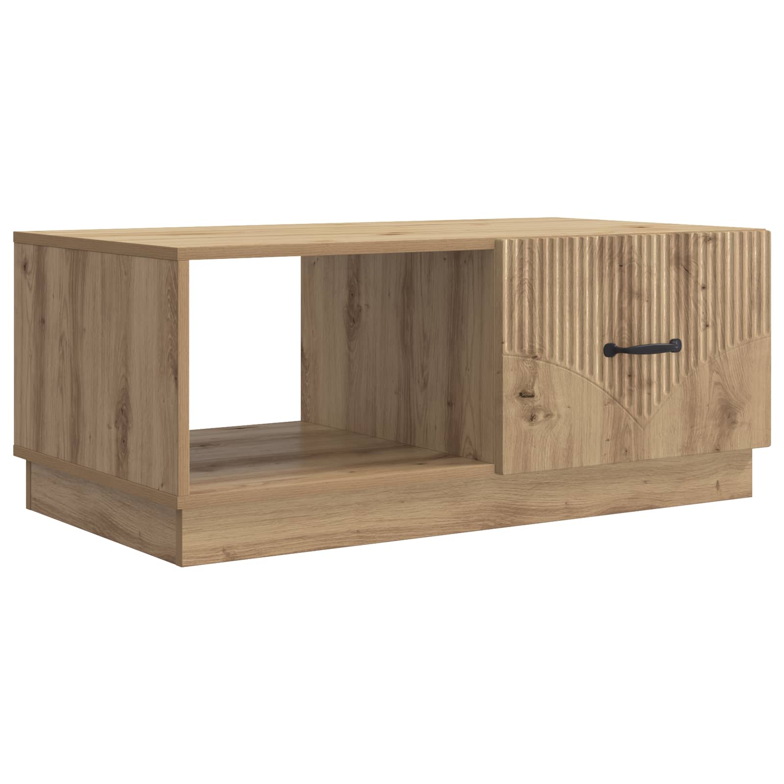 Table basse Chêne artisanal 90 x 50 x 37 cm Bois d'ingénierie - XIOS