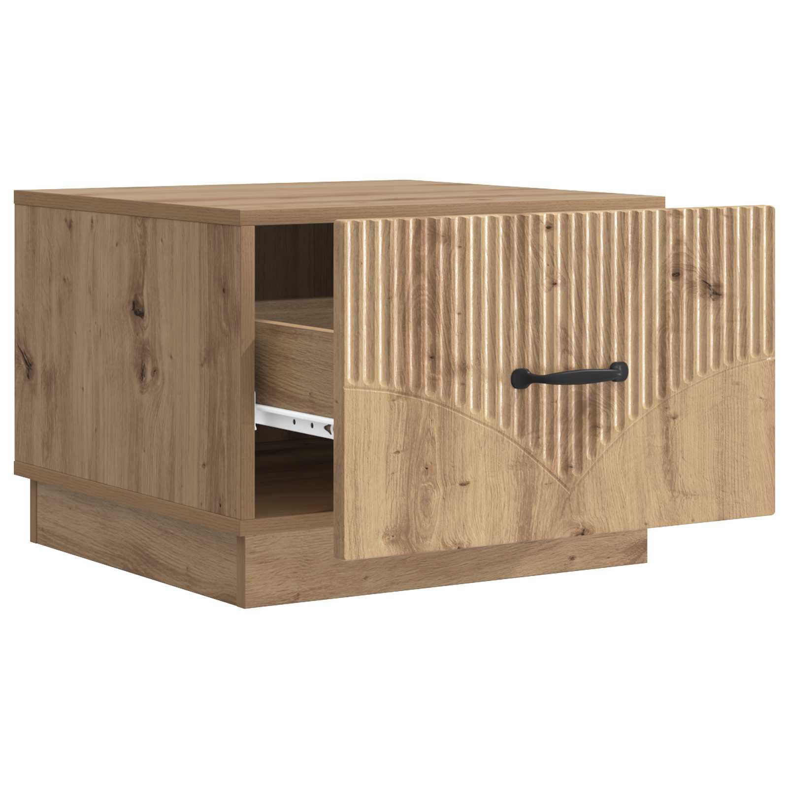 Table basse Chêne artisanal 49 x 50 x 37 cm Bois d'ingénierie - XIOS