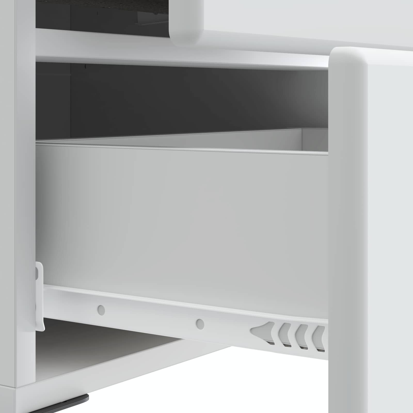 Cabinet de chevet avec tiroir 2 pcs Blanc 43 x 34,5 x 47,5 cm - XIOS