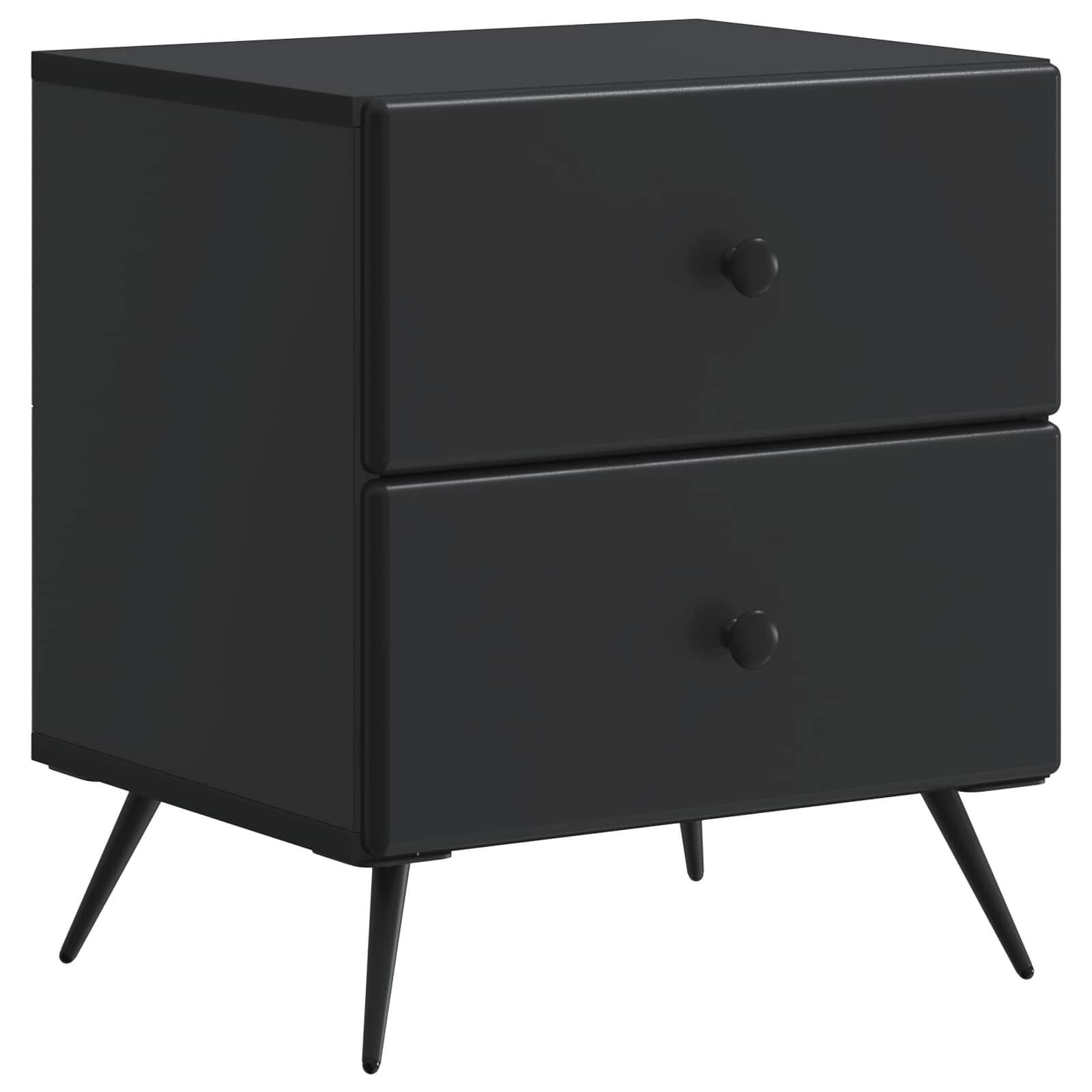 Cabinet de chevet Noir 43 x 34,5 x 47,5 cm Bois d'ingénierie - XIOS