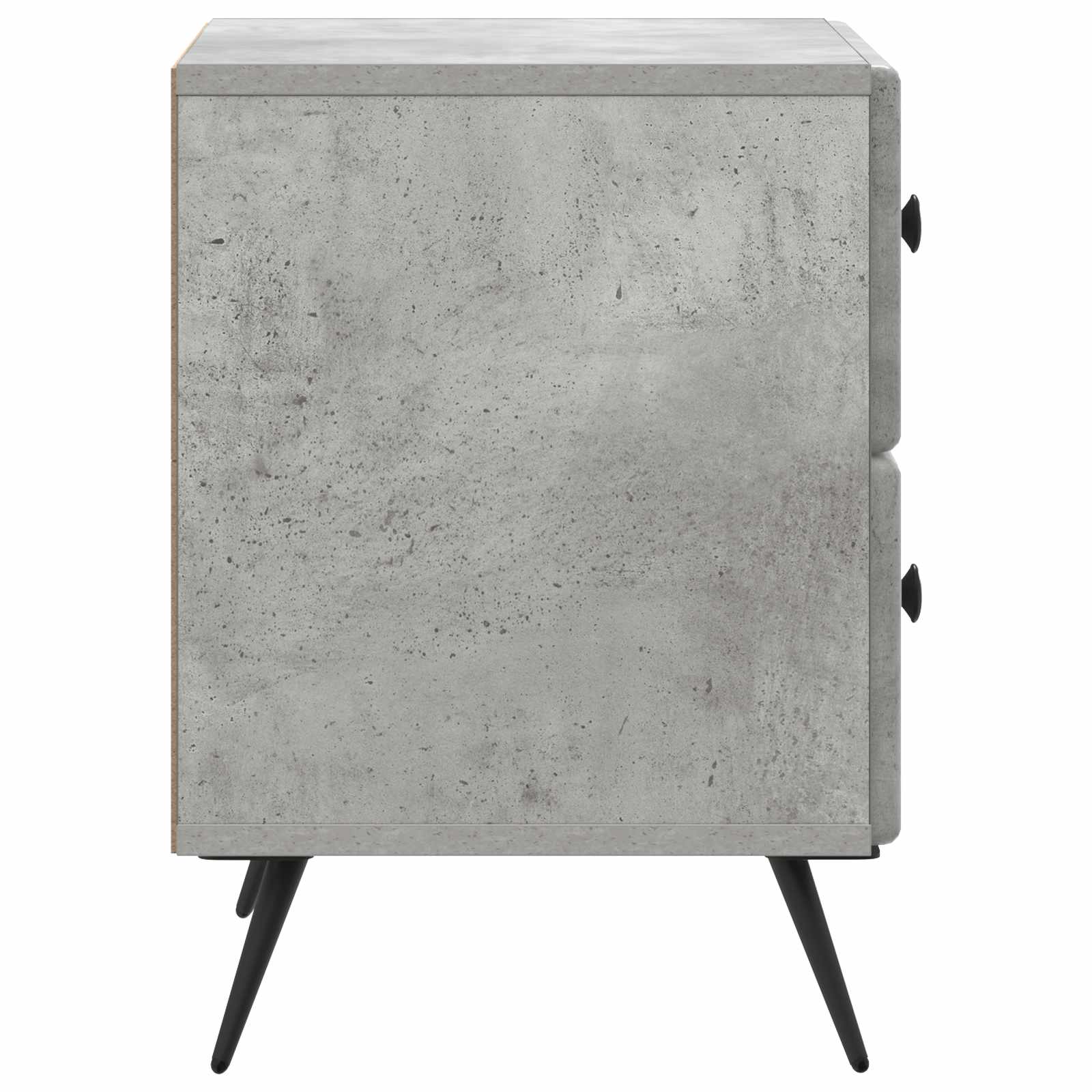 Cabinet de chevet avec tiroir Gris béton 43 x 34,5 x 47,5 cm - XIOS