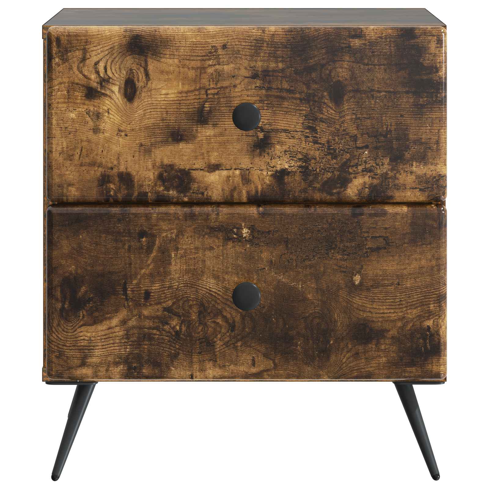 Cabinet de chevet avec tiroir Chêne fumé 43 x 34,5 x 47,5 cm - XIOS
