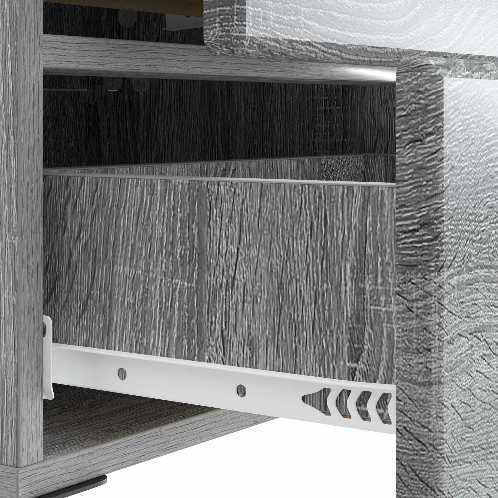 Cabinet de chevet avec tiroir Sonoma gris 43 x 34,5 x 47,5 cm - XIOS