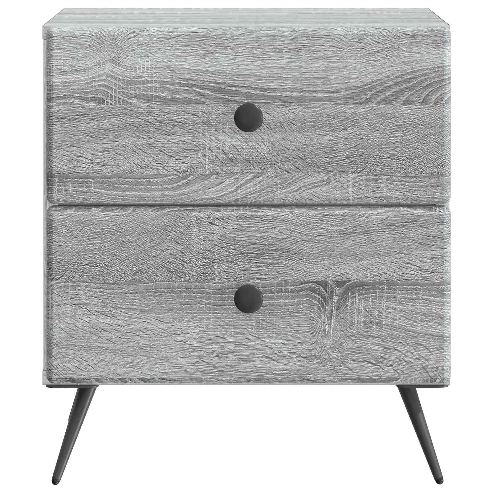 Cabinet de chevet avec tiroir Sonoma gris 43 x 34,5 x 47,5 cm - XIOS