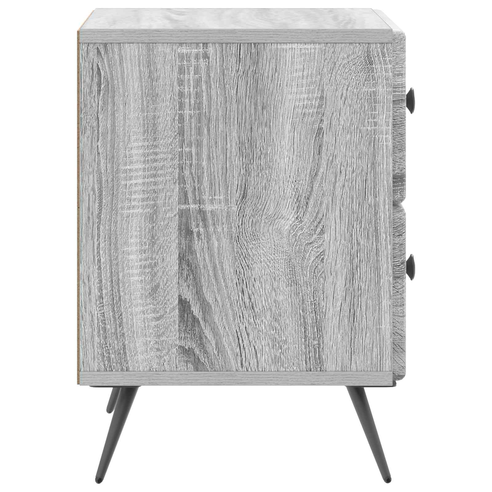 Cabinet de chevet 2 pcs Sonoma gris 43 x 34,5 x 47,5 cm - XIOS