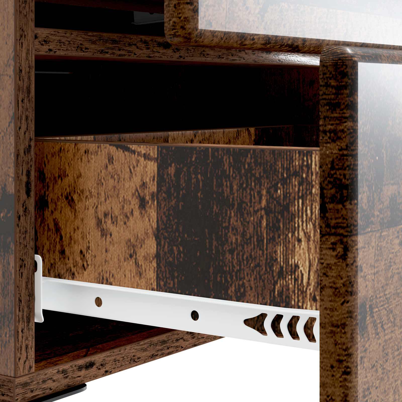 Cabinet de chevet avec tiroir Bois ancien 43 x 34,5 x 47,5 cm - XIOS