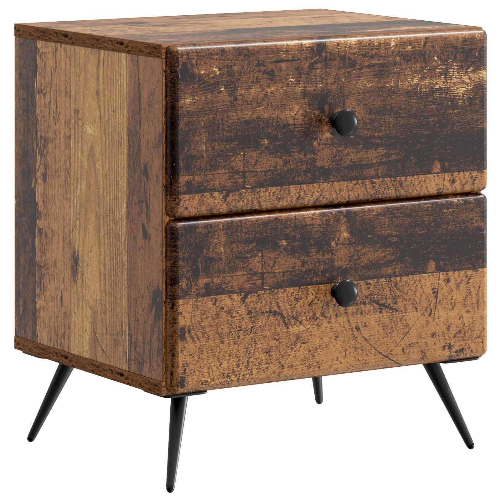 Cabinet de chevet 2 pcs Bois ancien 43 x 34,5 x 47,5 cm - XIOS