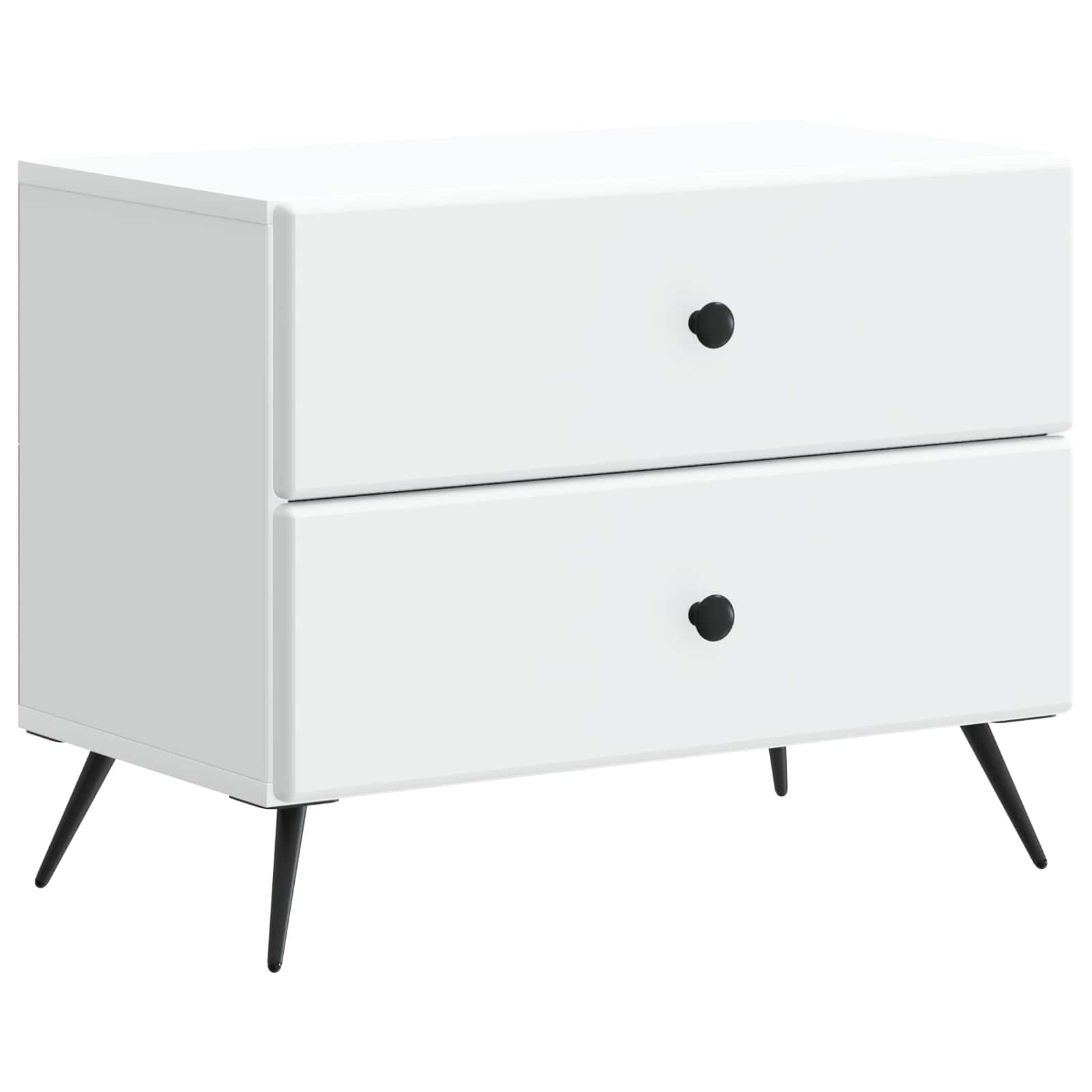 Cabinet de chevet Blanc 62 x 34,5 x 47,5 cm Bois d'ingénierie - XIOS