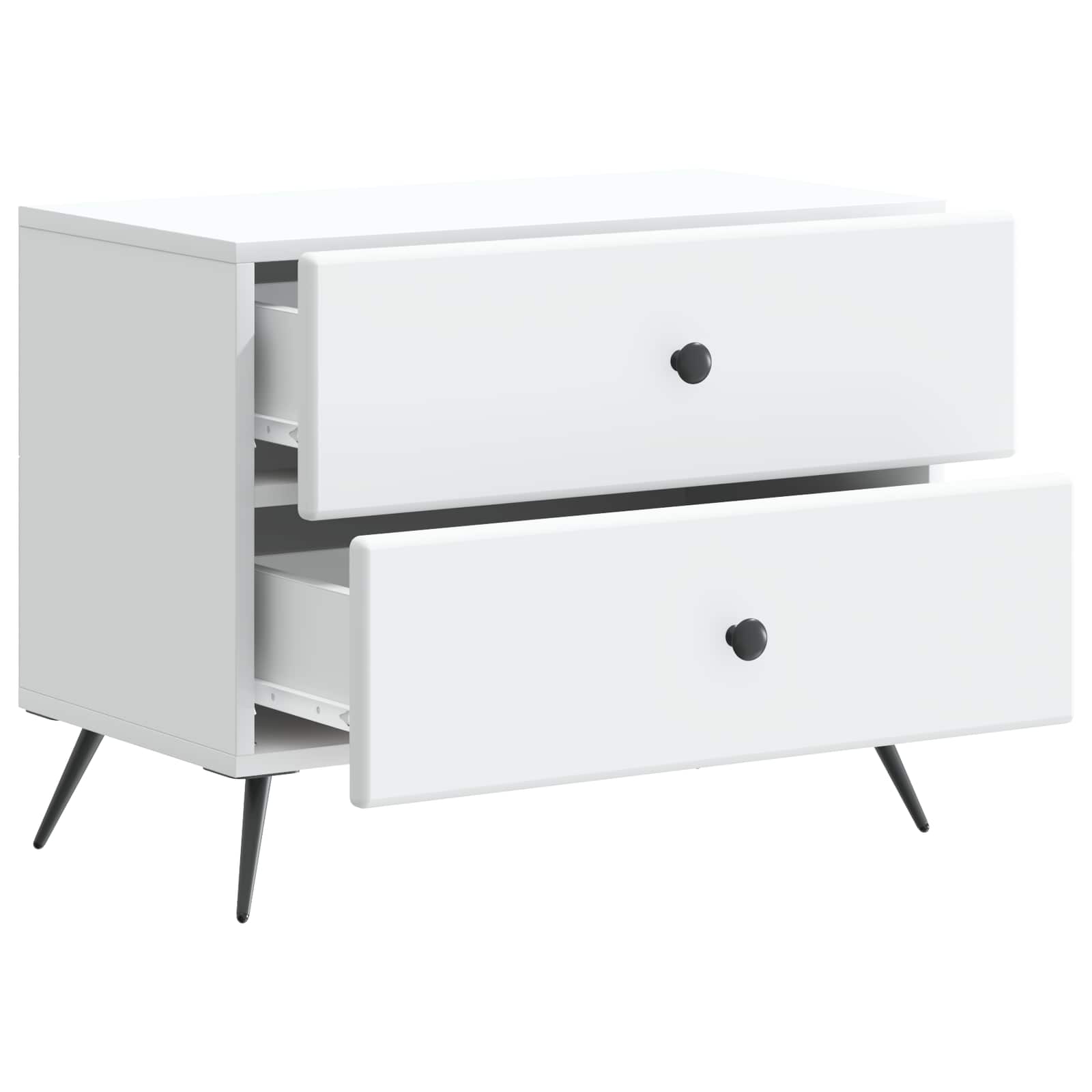 Cabinet de chevet Blanc 62 x 34,5 x 47,5 cm Bois d'ingénierie - XIOS