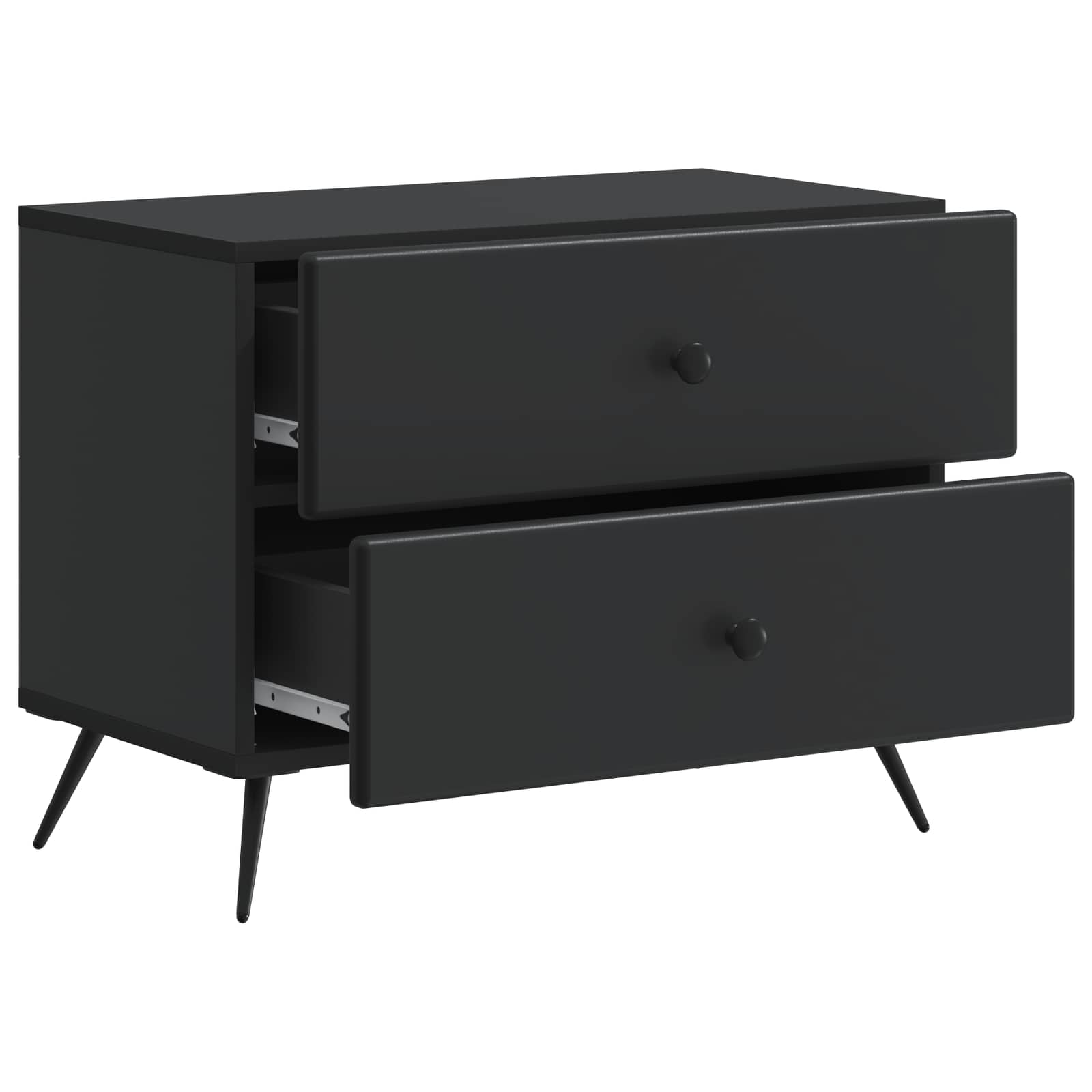 Cabinet de chevet Noir 62 x 34,5 x 47,5 cm Bois d'ingénierie - XIOS