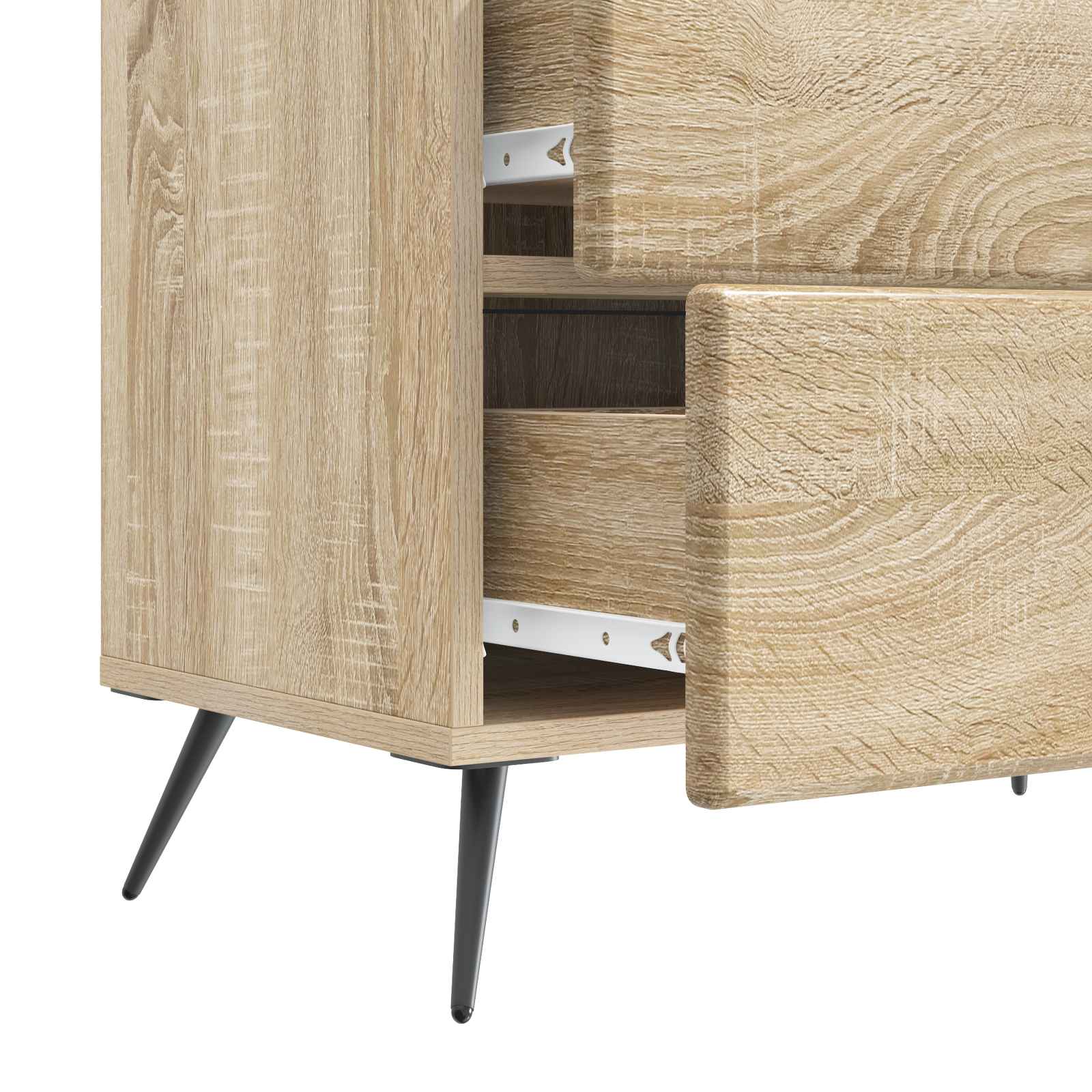Cabinet de chevet avec tiroir Chêne Sonoma 62 x 34,5 x 47,5 cm - XIOS