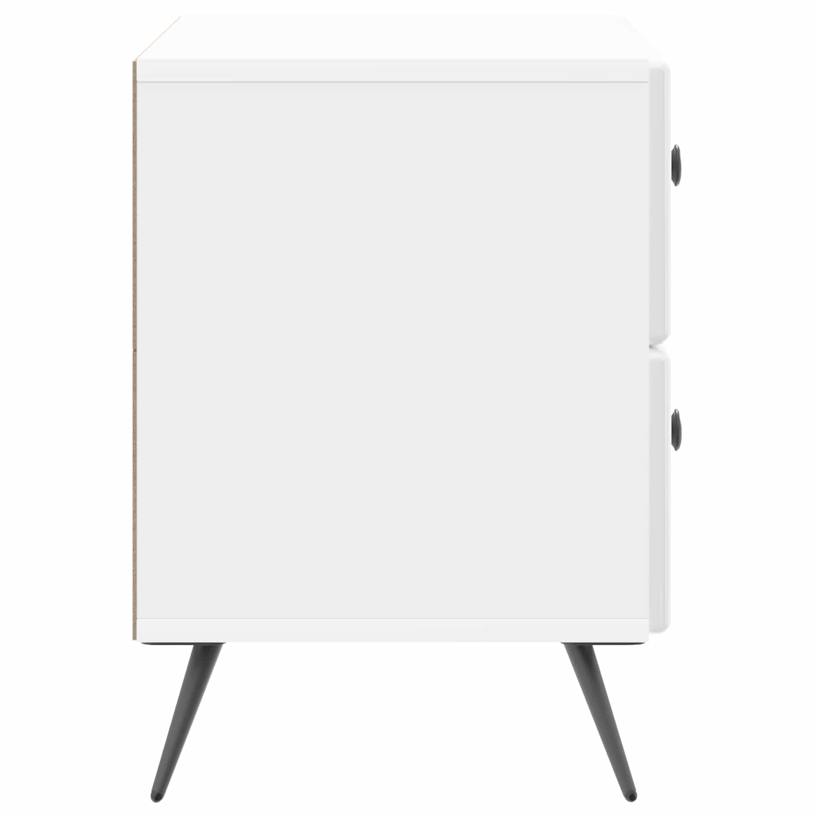 Cabinet de chevet Blanc brillant 62 x 34,5 x 47,5 cm - XIOS