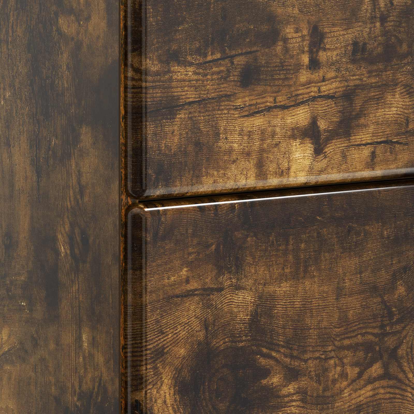 Cabinet de chevet avec tiroir Chêne fumé 62 x 34,5 x 47,5 cm - XIOS