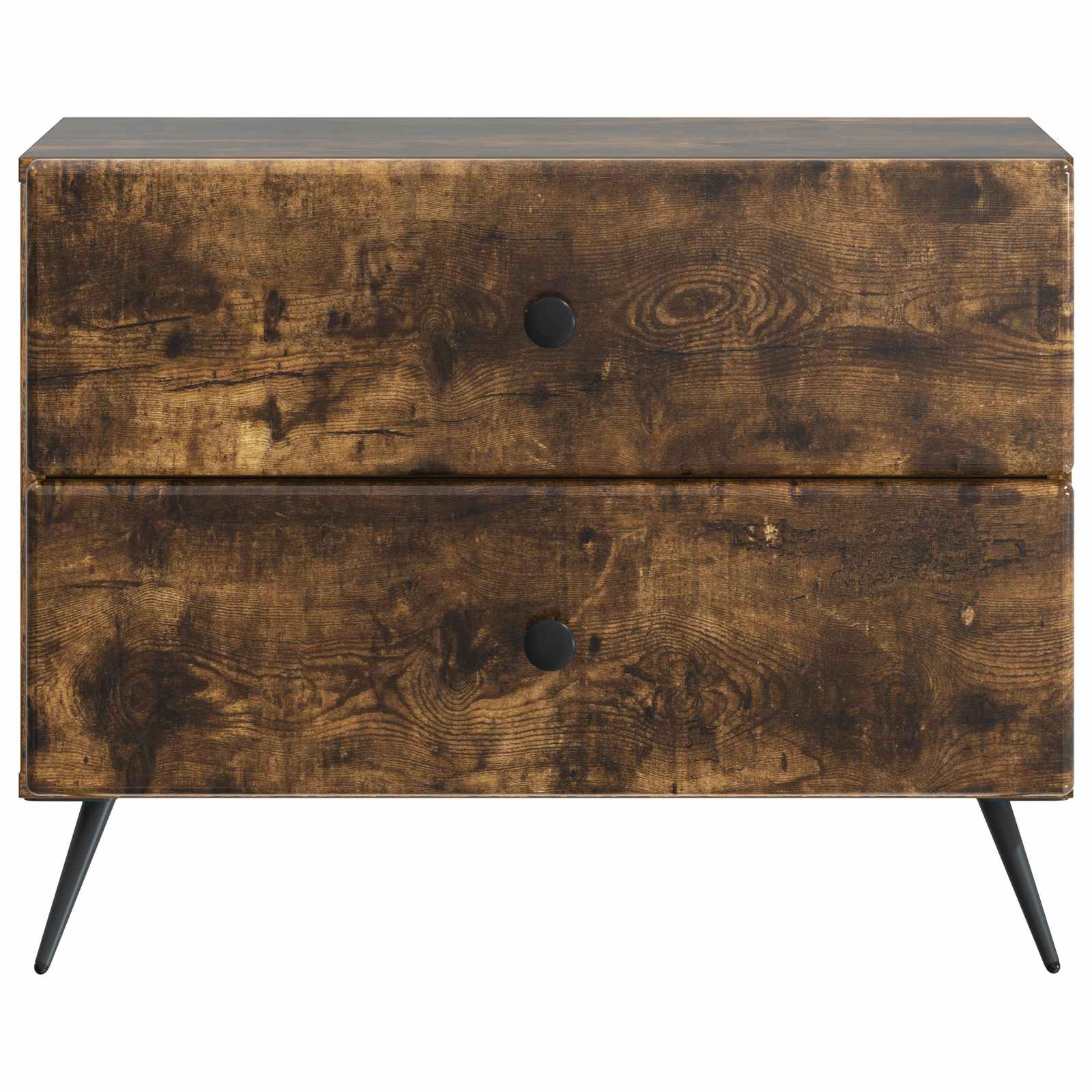 Cabinet de chevet avec tiroir Chêne fumé 62 x 34,5 x 47,5 cm - XIOS