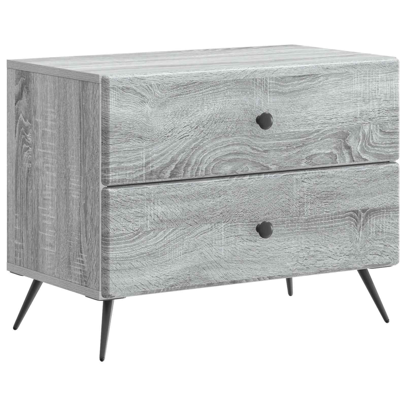 Cabinet de chevet avec tiroir Sonoma gris 62 x 34,5 x 47,5 cm - XIOS