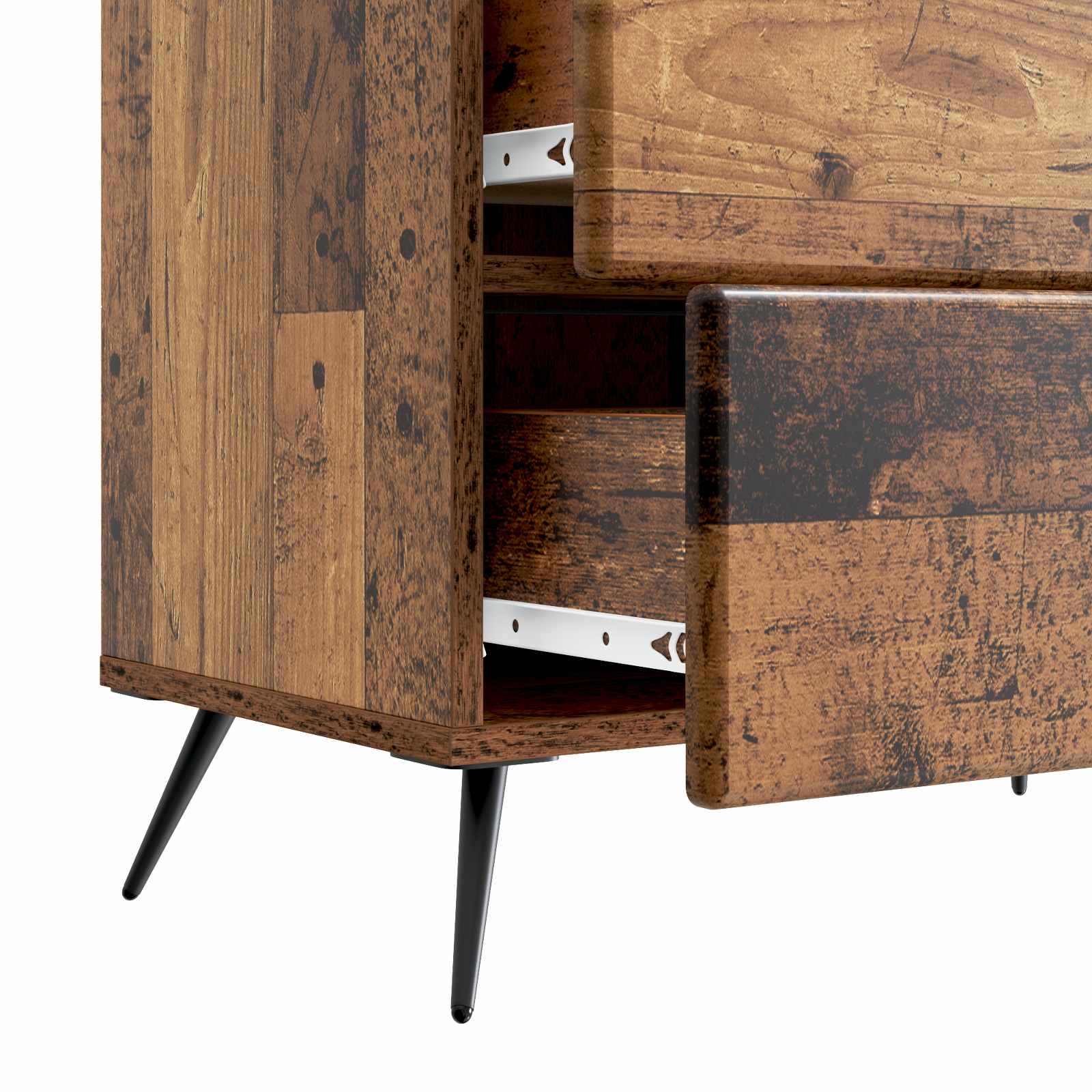 Cabinet de chevet avec tiroir Bois ancien 62 x 34,5 x 47,5 cm - XIOS