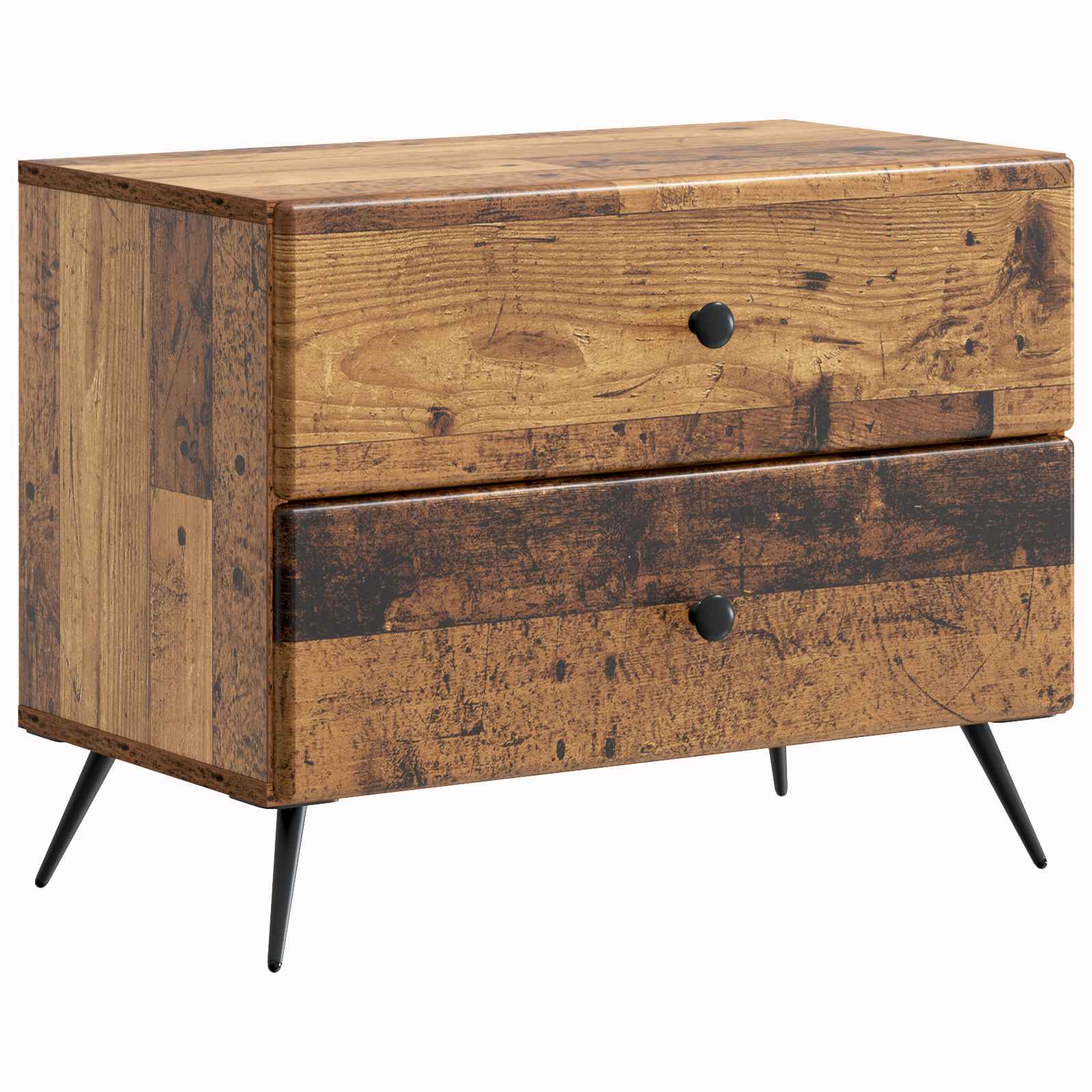 Cabinet de chevet avec tiroir Bois ancien 62 x 34,5 x 47,5 cm - XIOS