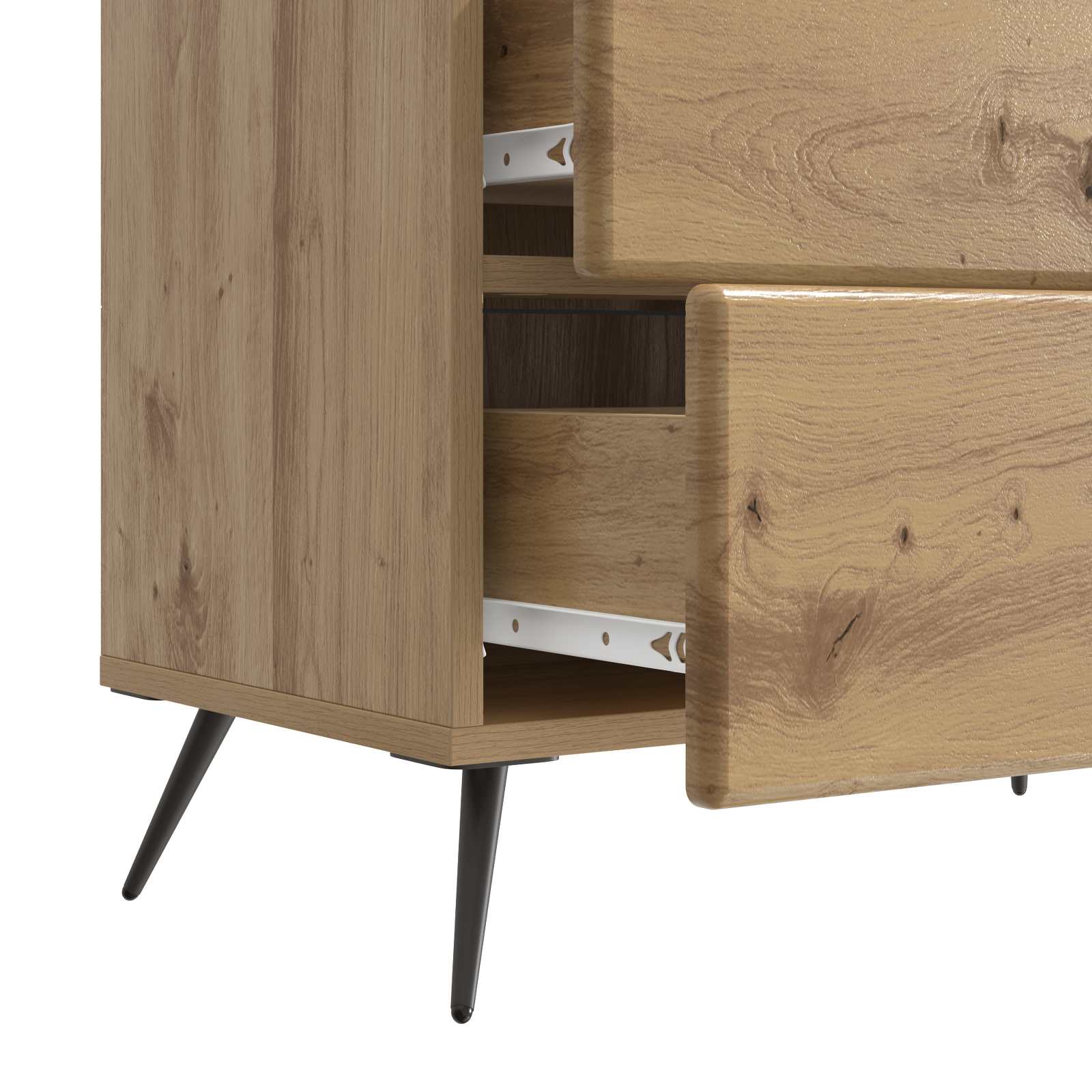 Cabinet de chevet Chêne artisanal 62 x 34,5 x 47,5 cm - XIOS