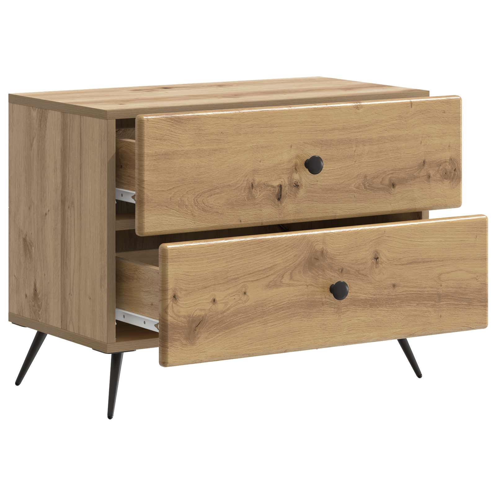 Cabinet de chevet Chêne artisanal 62 x 34,5 x 47,5 cm - XIOS