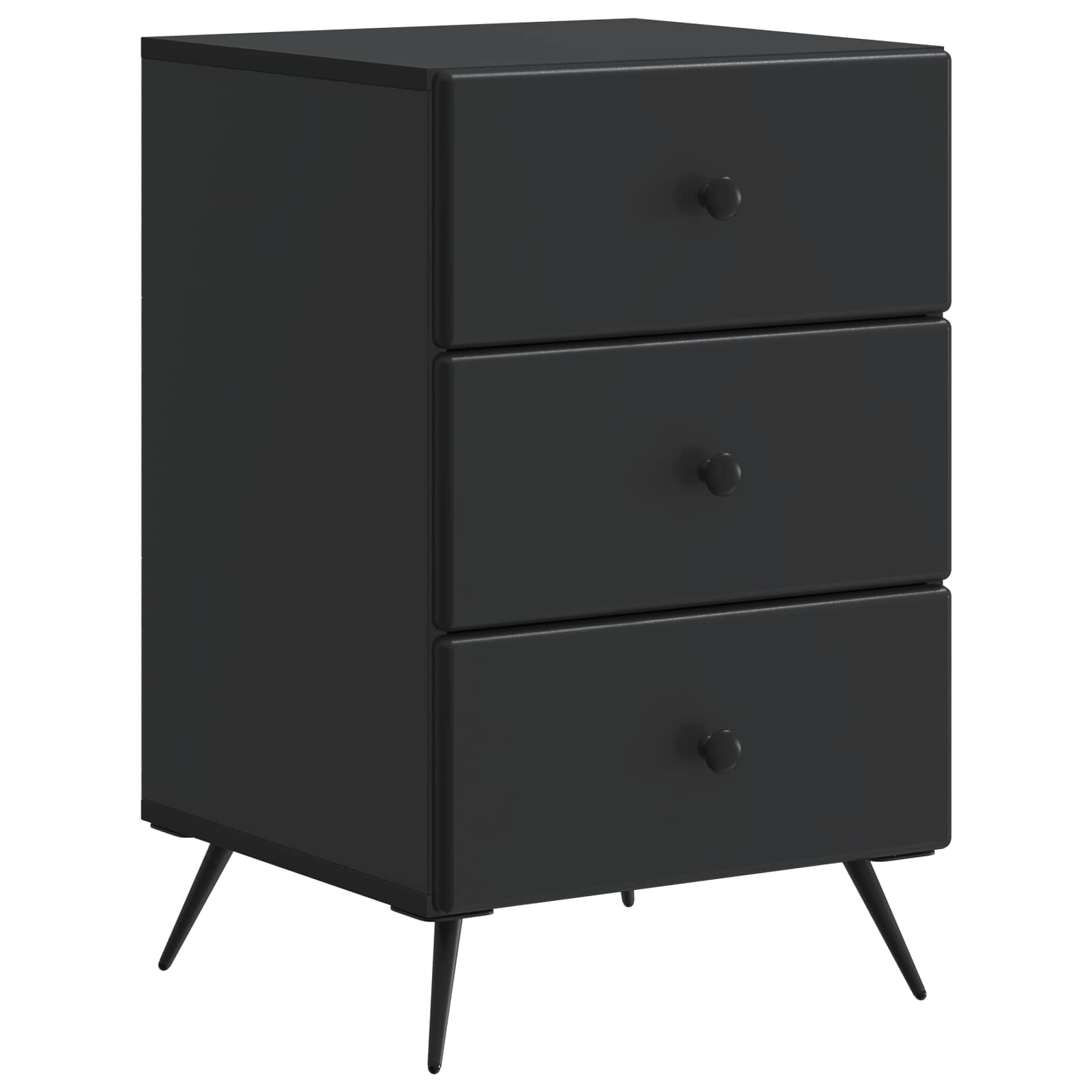 Cabinet de chevet Noir 43 x 41 x 66,5 cm Bois d'ingénierie - XIOS