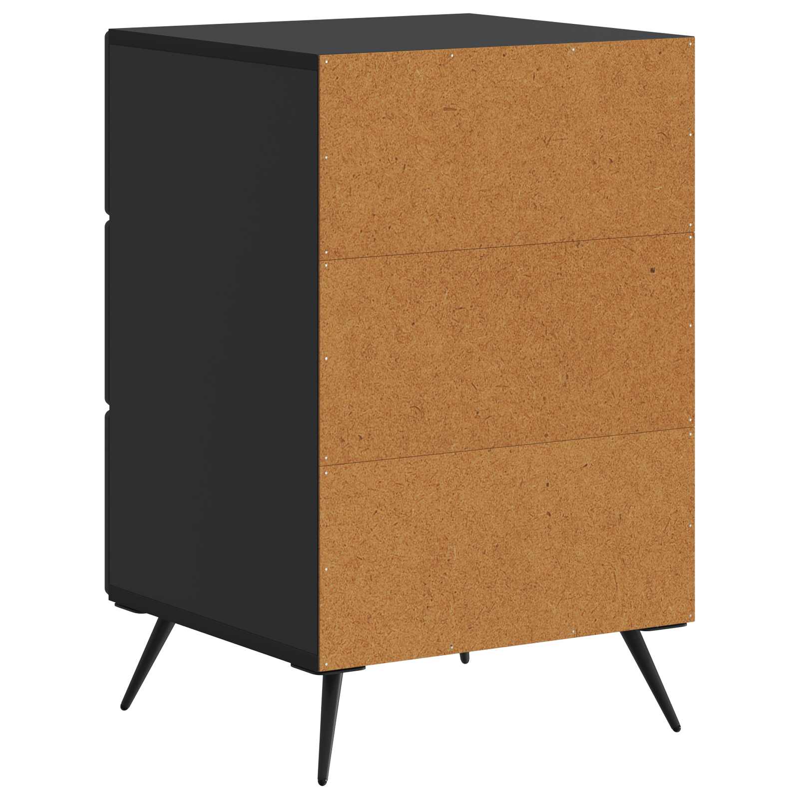 Cabinet de chevet Noir 43 x 41 x 66,5 cm Bois d'ingénierie - XIOS
