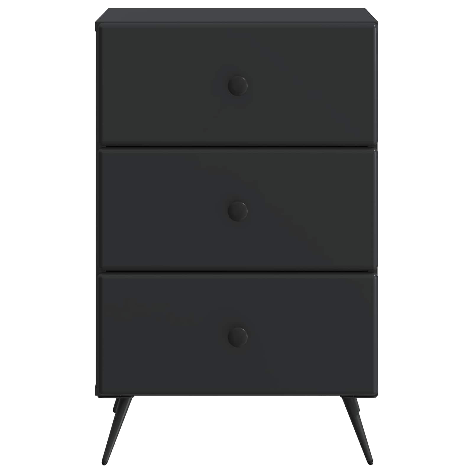 Cabinet de chevet Noir 43 x 41 x 66,5 cm Bois d'ingénierie - XIOS