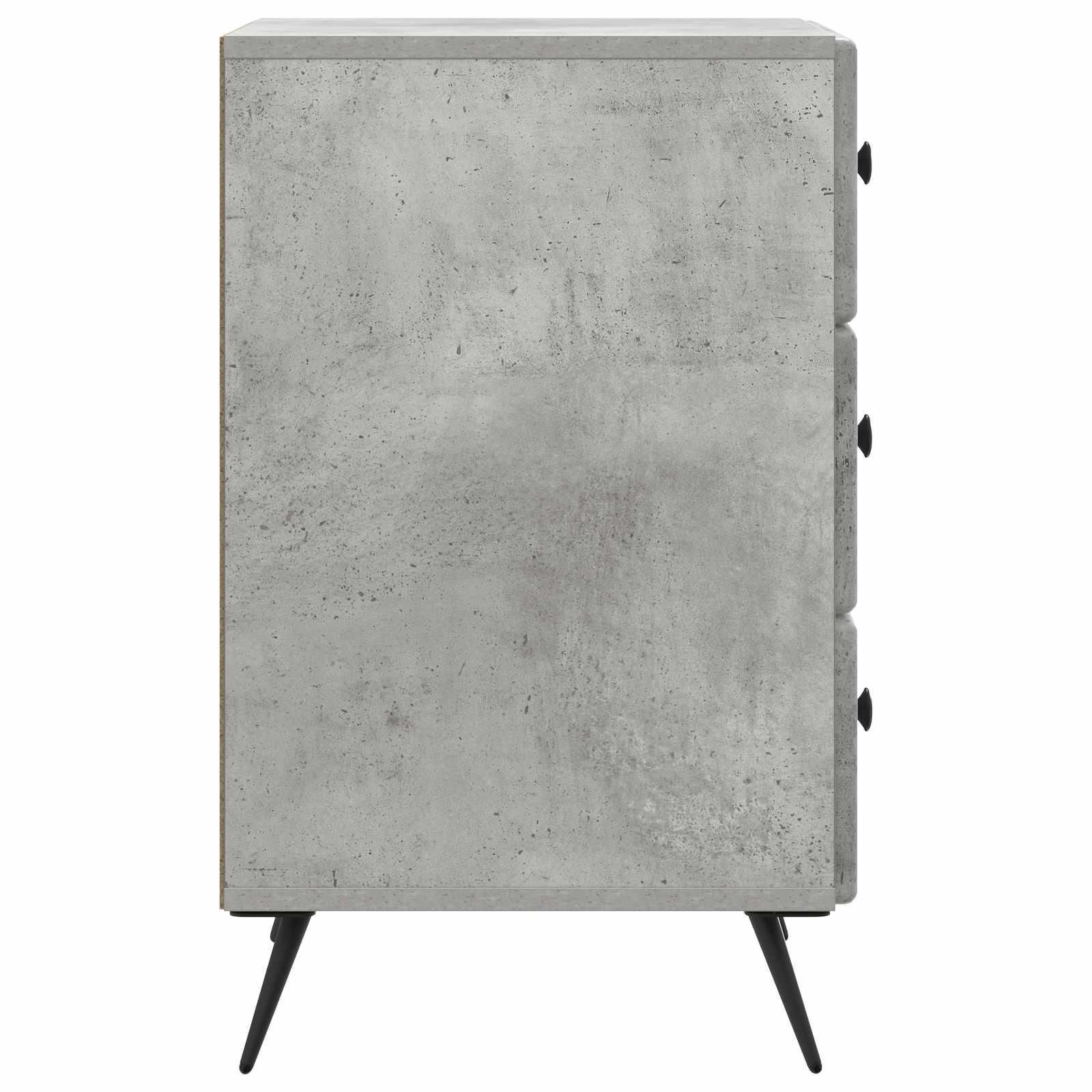 Cabinet de chevet avec tiroir Gris béton 43 x 41 x 66,5 cm - XIOS
