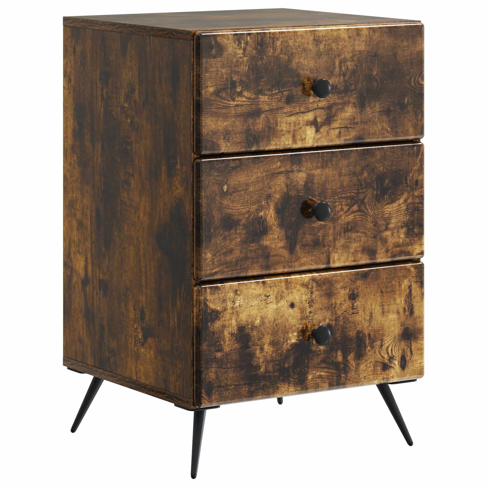 Cabinet de chevet avec tiroir Chêne fumé 43 x 41 x 66,5 cm - XIOS