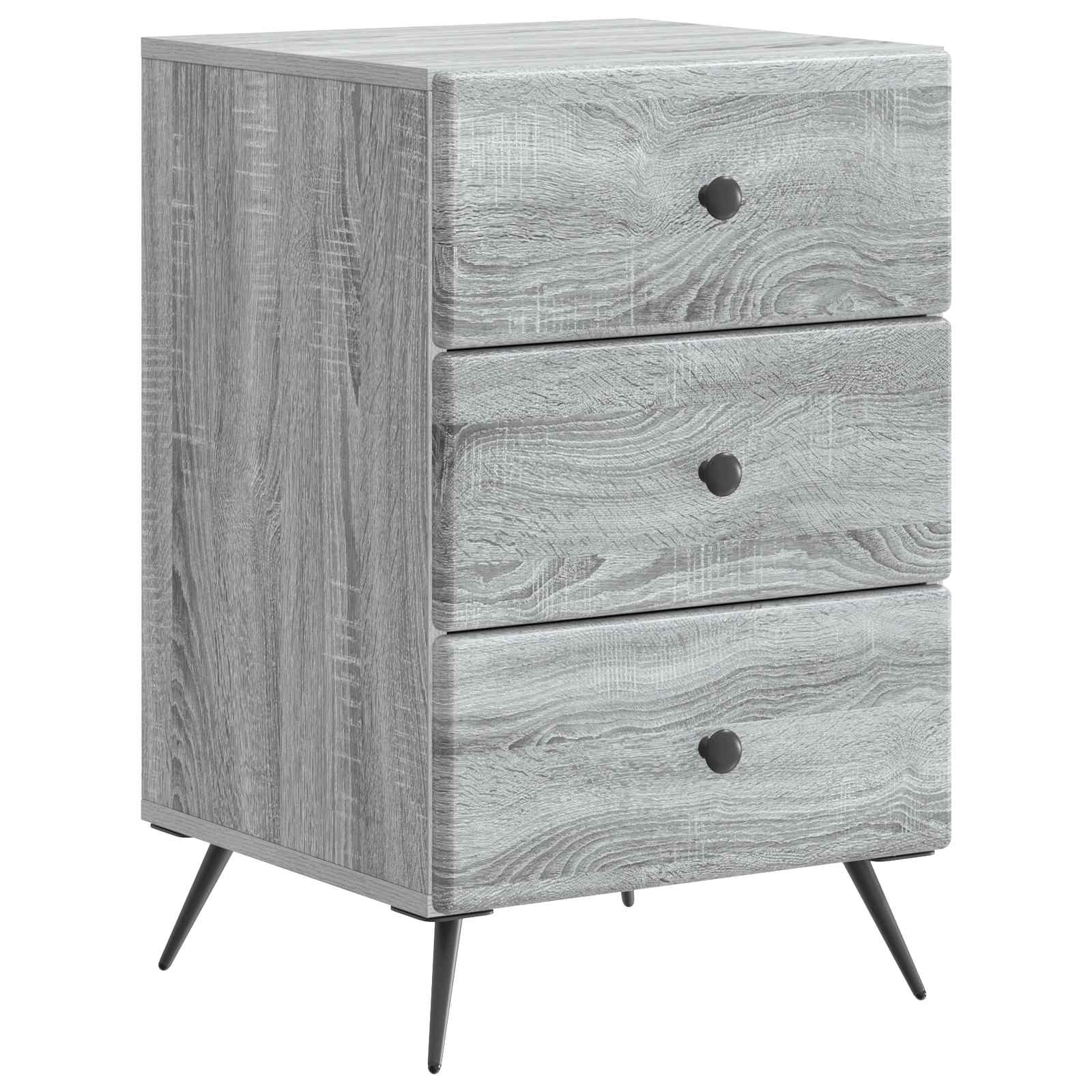 Cabinet de chevet avec tiroir Sonoma gris 43 x 41 x 66,5 cm - XIOS