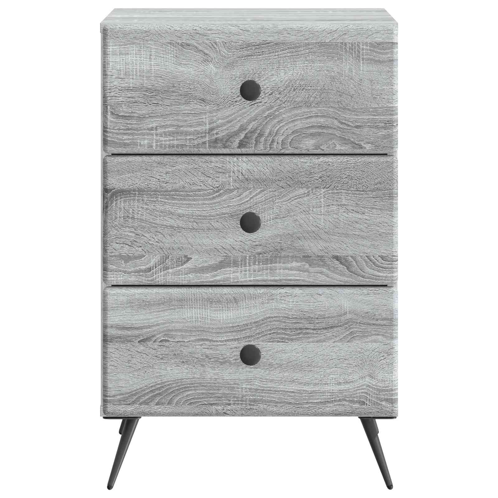 Cabinet de chevet avec tiroir Sonoma gris 43 x 41 x 66,5 cm - XIOS