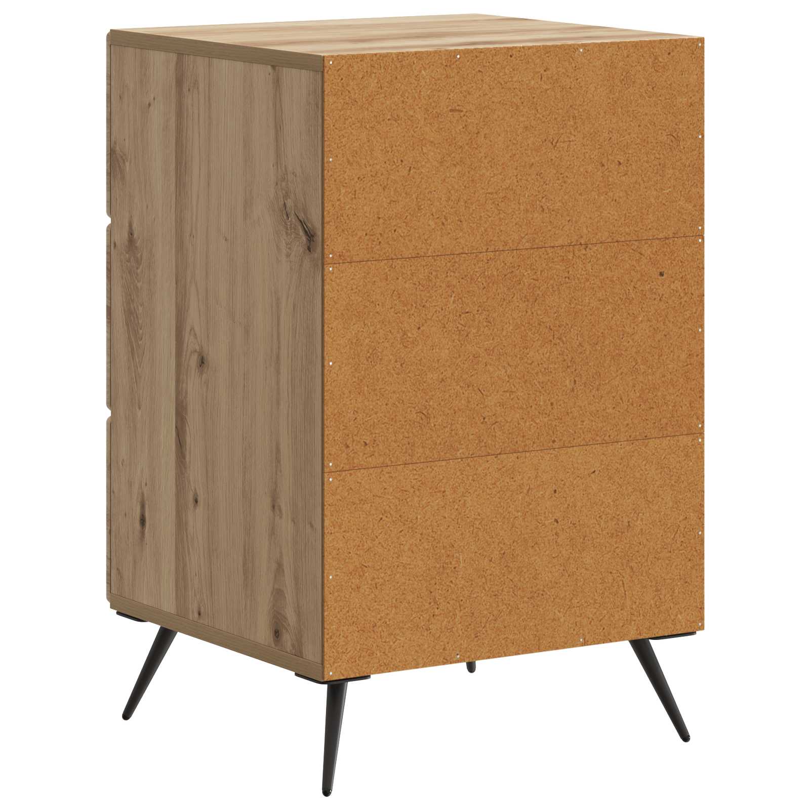 Cabinet de chevet avec tiroir Chêne artisanal 43 x 41 x 66,5 cm - XIOS