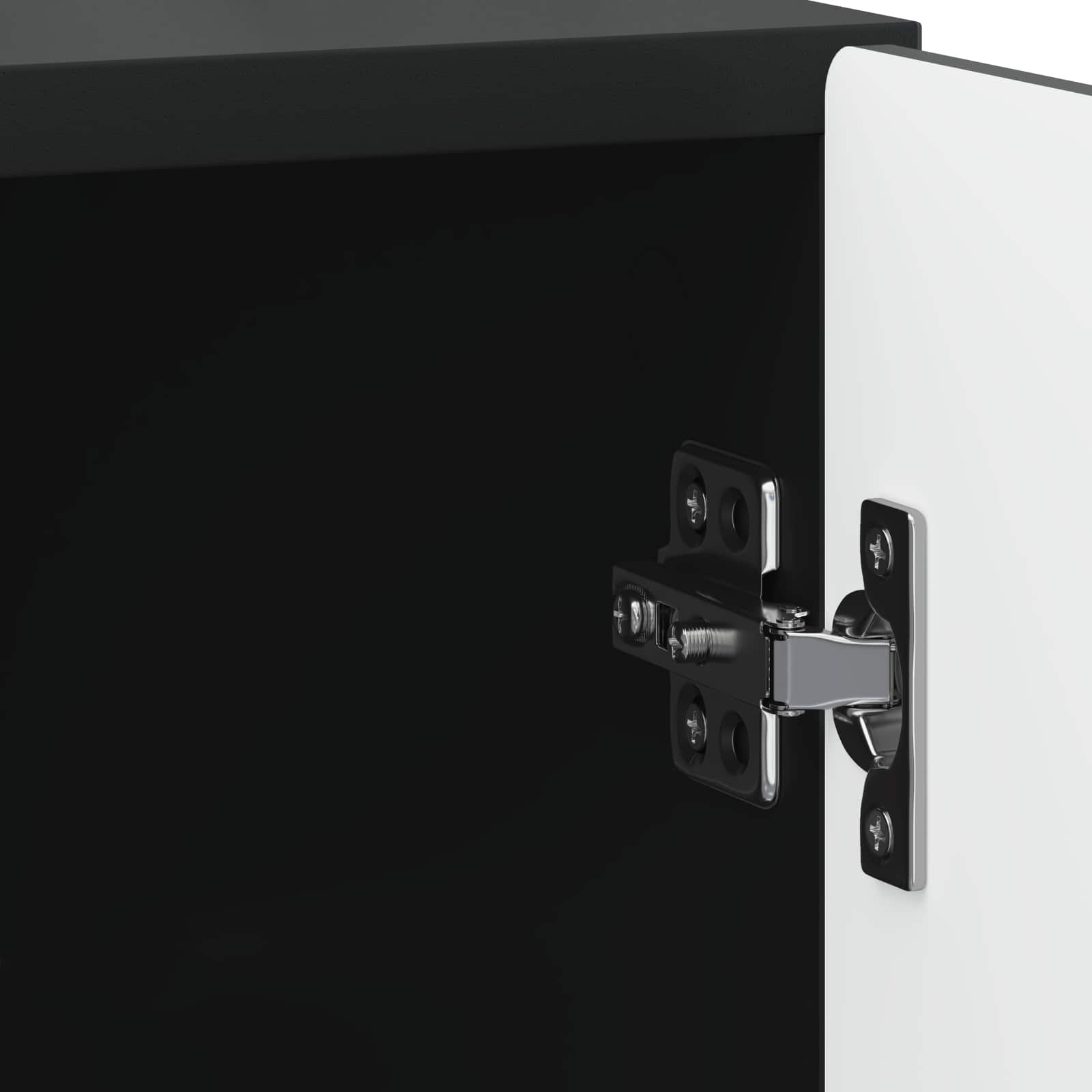 Cabinet de chevet 2 pcs Noir 43 x 34,5 x 50 cm - XIOS