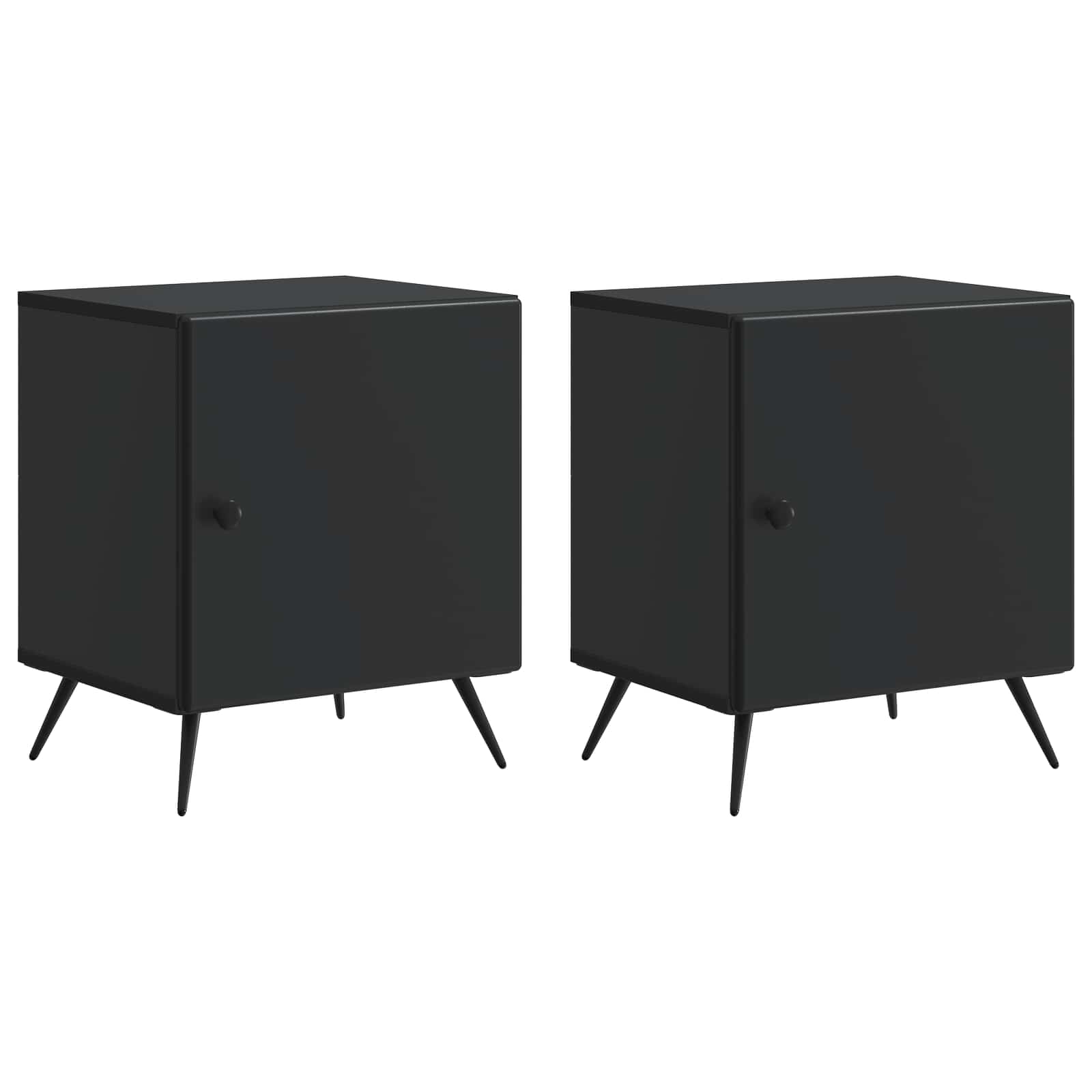 Cabinet de chevet 2 pcs Noir 43 x 34,5 x 50 cm - XIOS