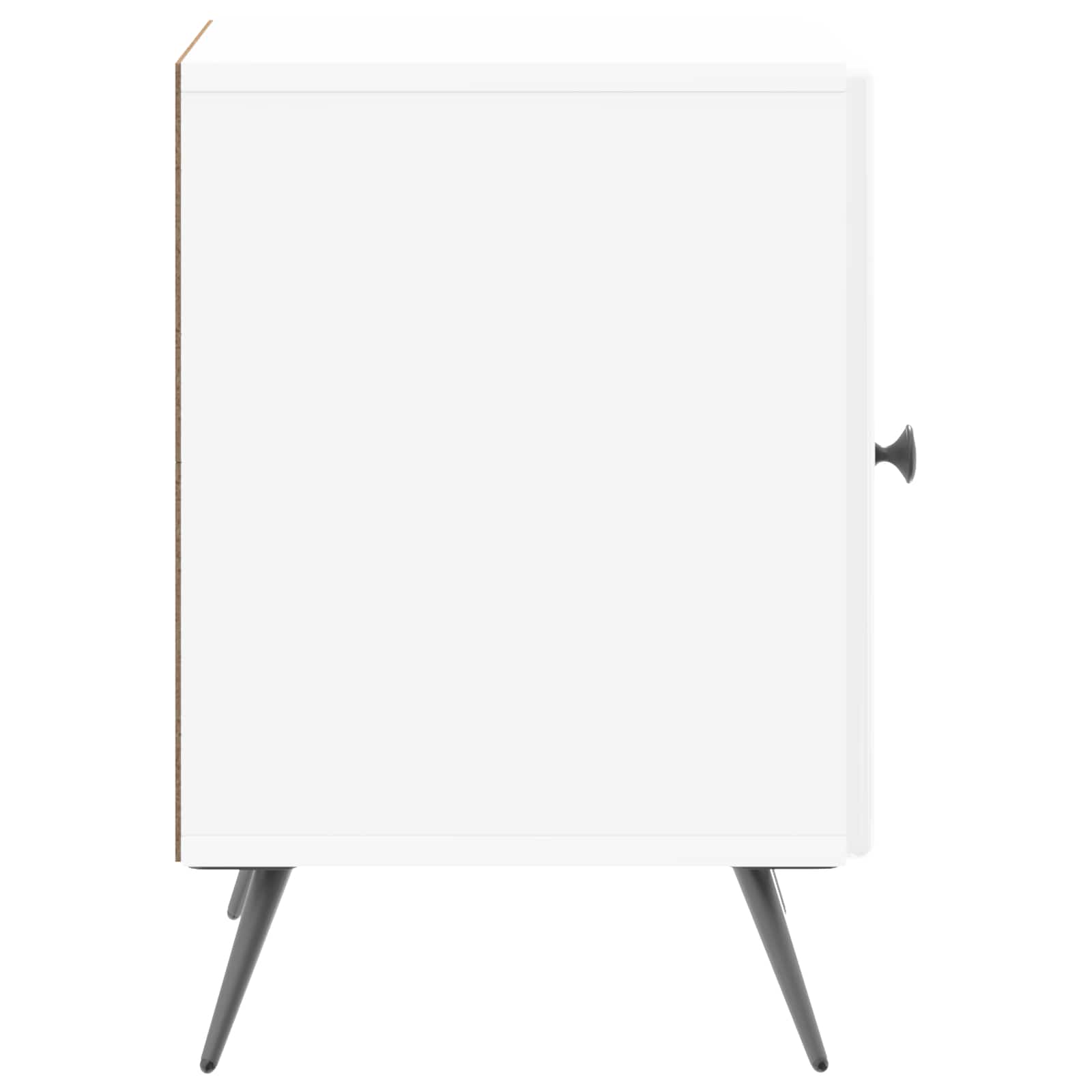Cabinet de chevet Blanc brillant 43 x 34,5 x 50 cm - XIOS