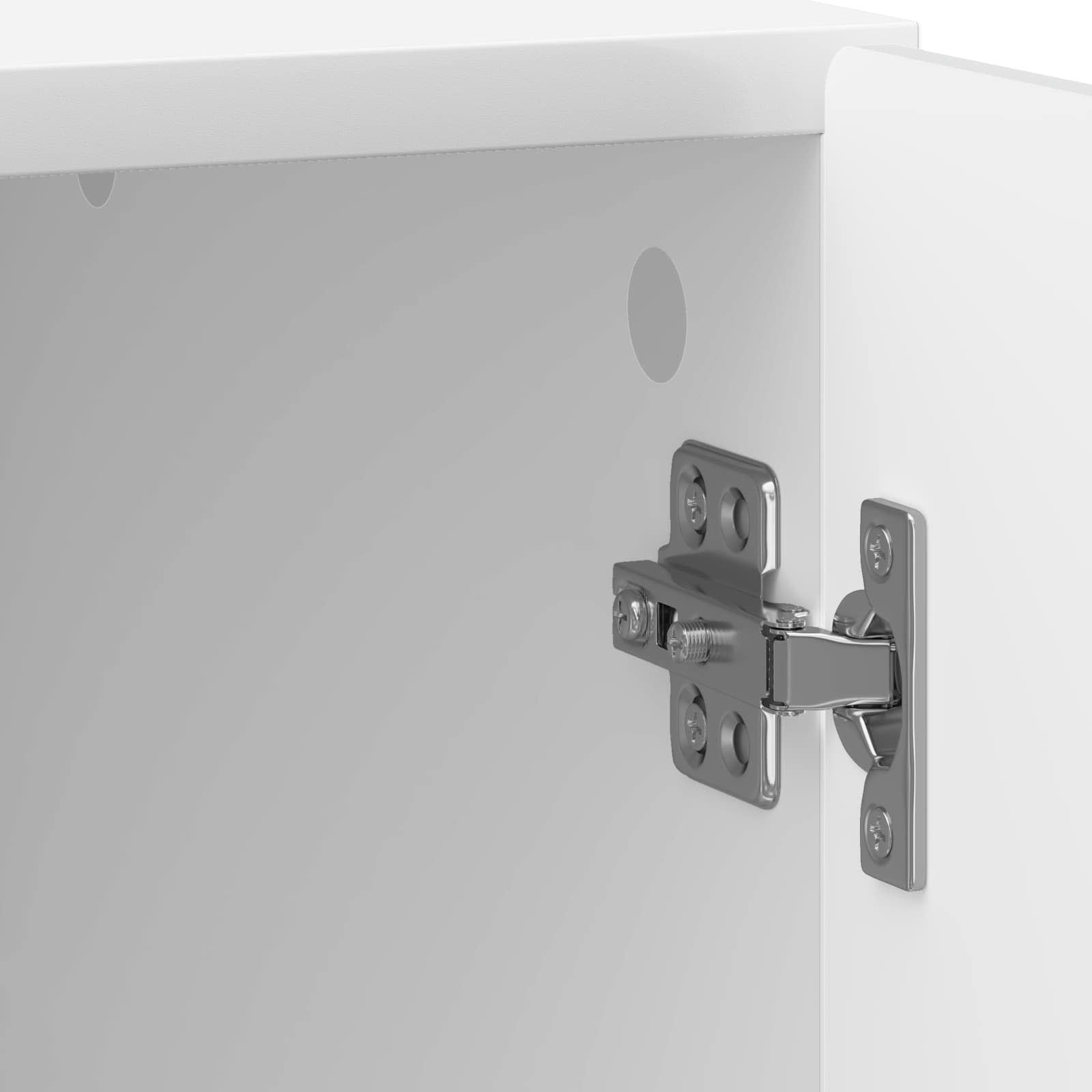 Cabinet de chevet 2 pcs Blanc brillant 43 x 34,5 x 50 cm - XIOS