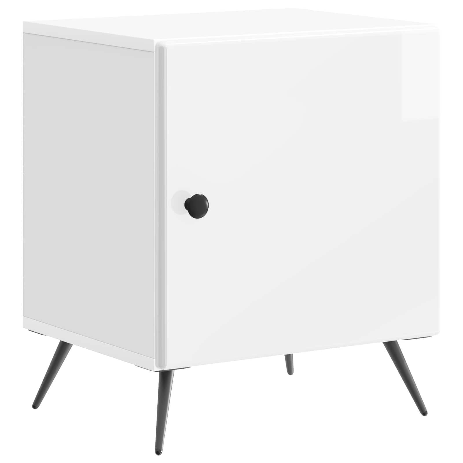 Cabinet de chevet 2 pcs Blanc brillant 43 x 34,5 x 50 cm - XIOS