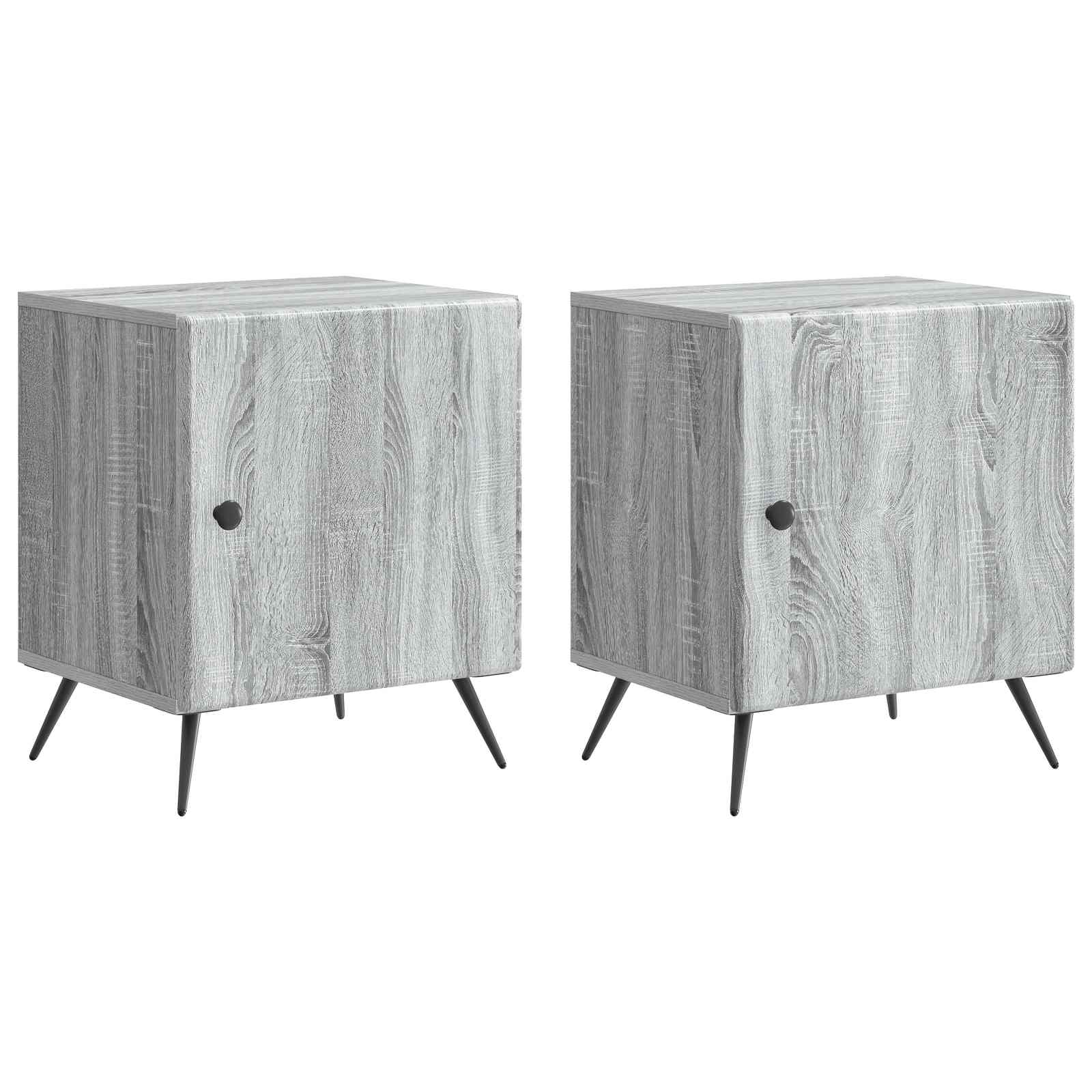 Cabinet de chevet 2 pcs Sonoma gris 43 x 34,5 x 50 cm - XIOS