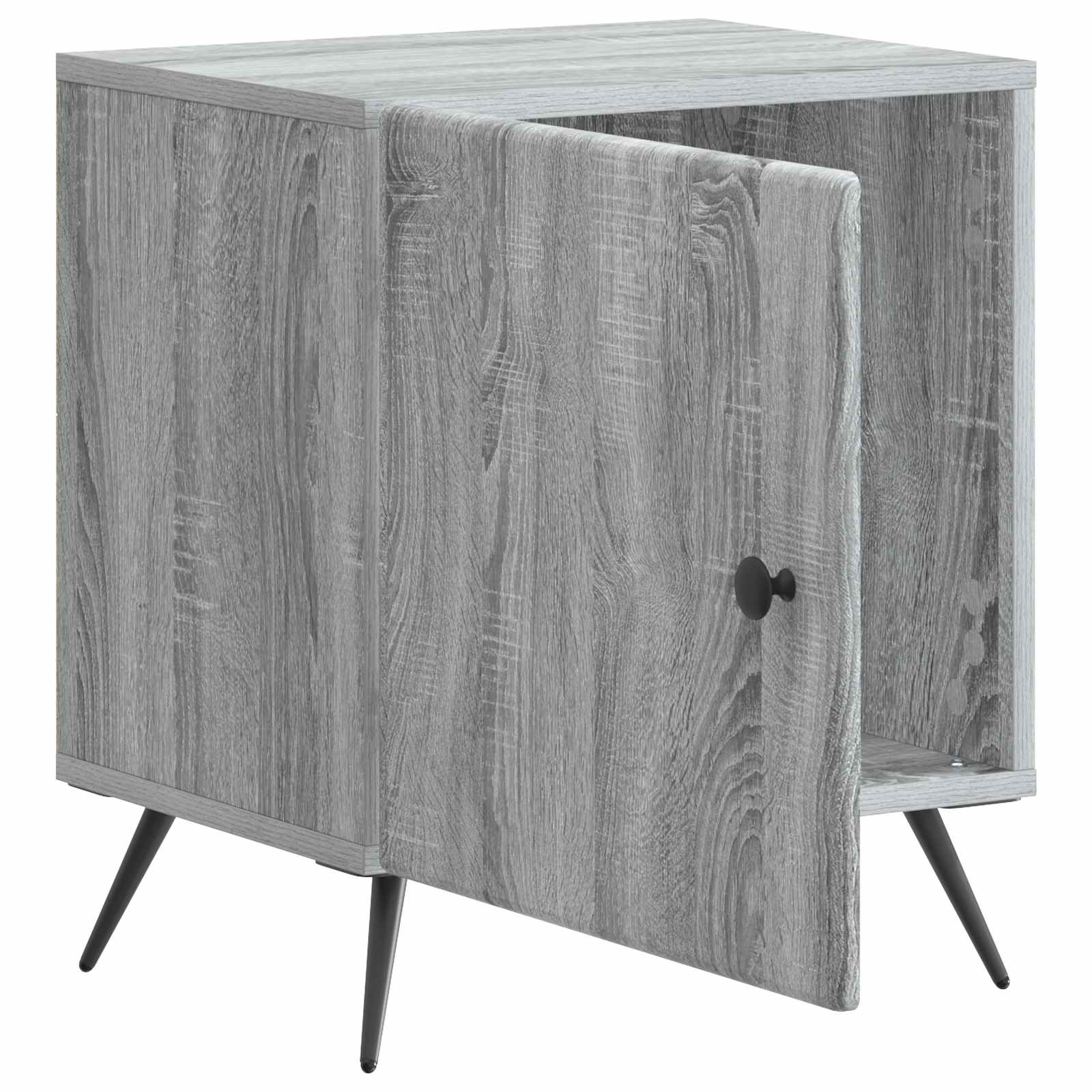 Cabinet de chevet 2 pcs Sonoma gris 43 x 34,5 x 50 cm - XIOS