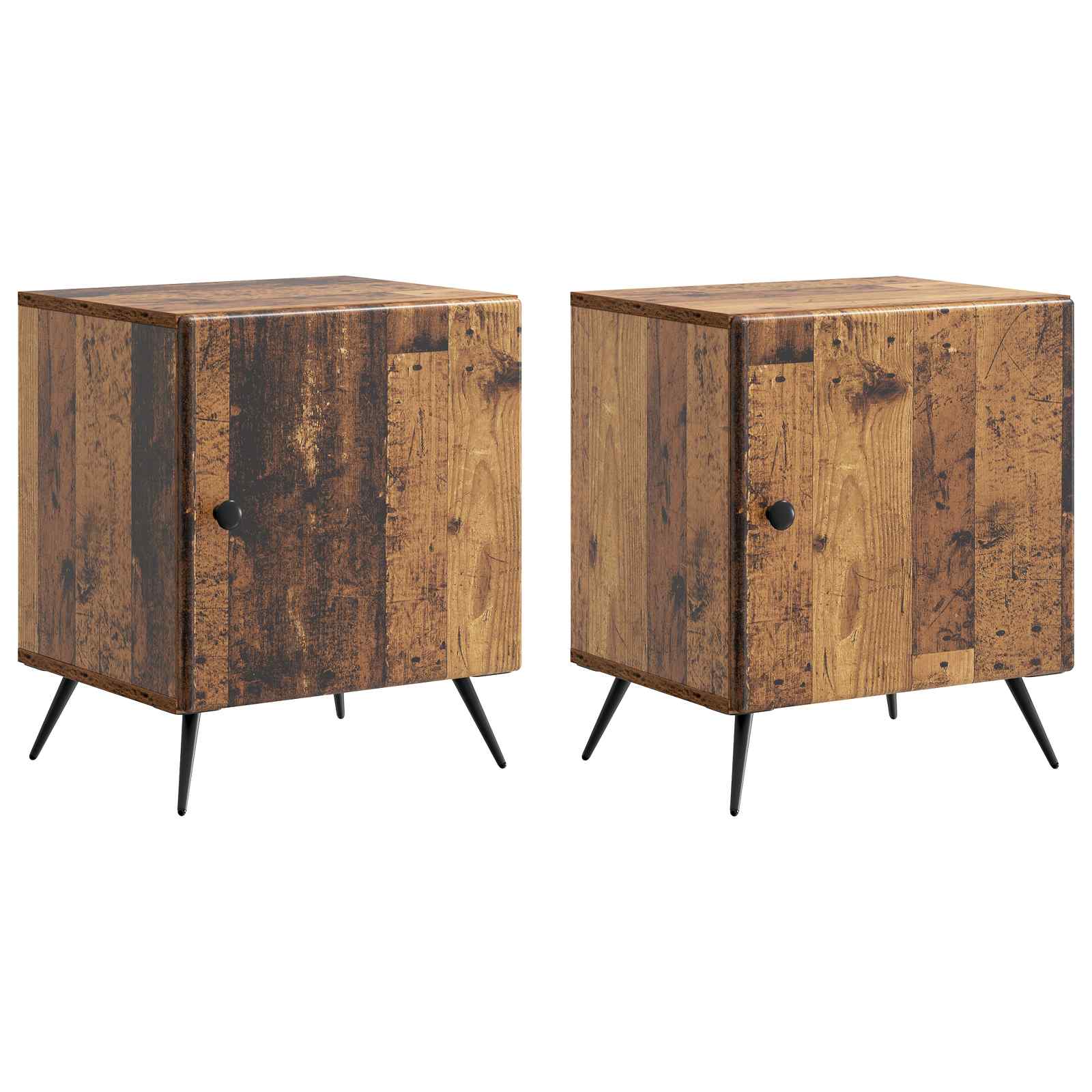 Cabinet de chevet 2 pcs Bois ancien 43 x 34,5 x 50 cm - XIOS