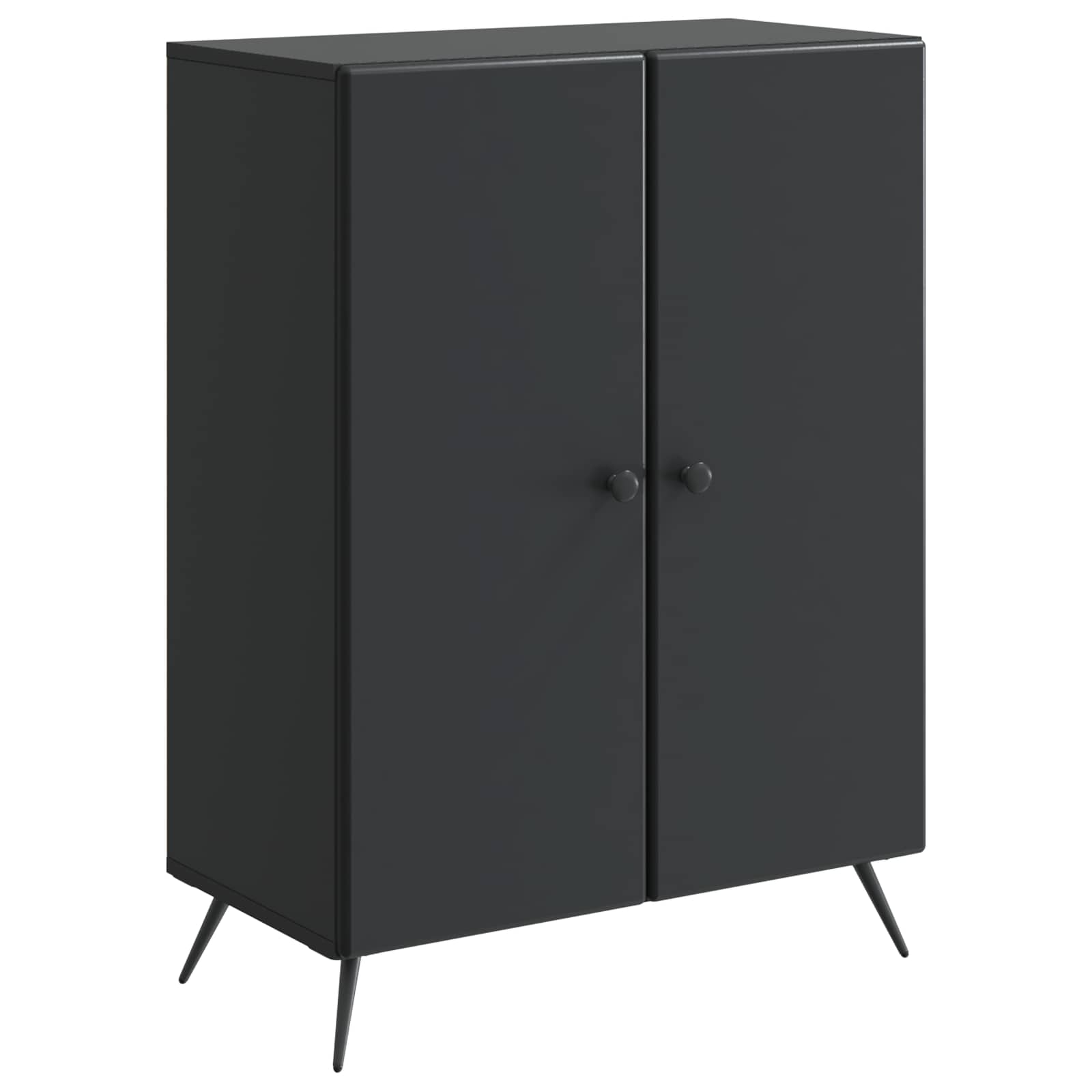 Buffet Noir 66 x 34,5 x 90 cm Bois d'ingénierie - XIOS