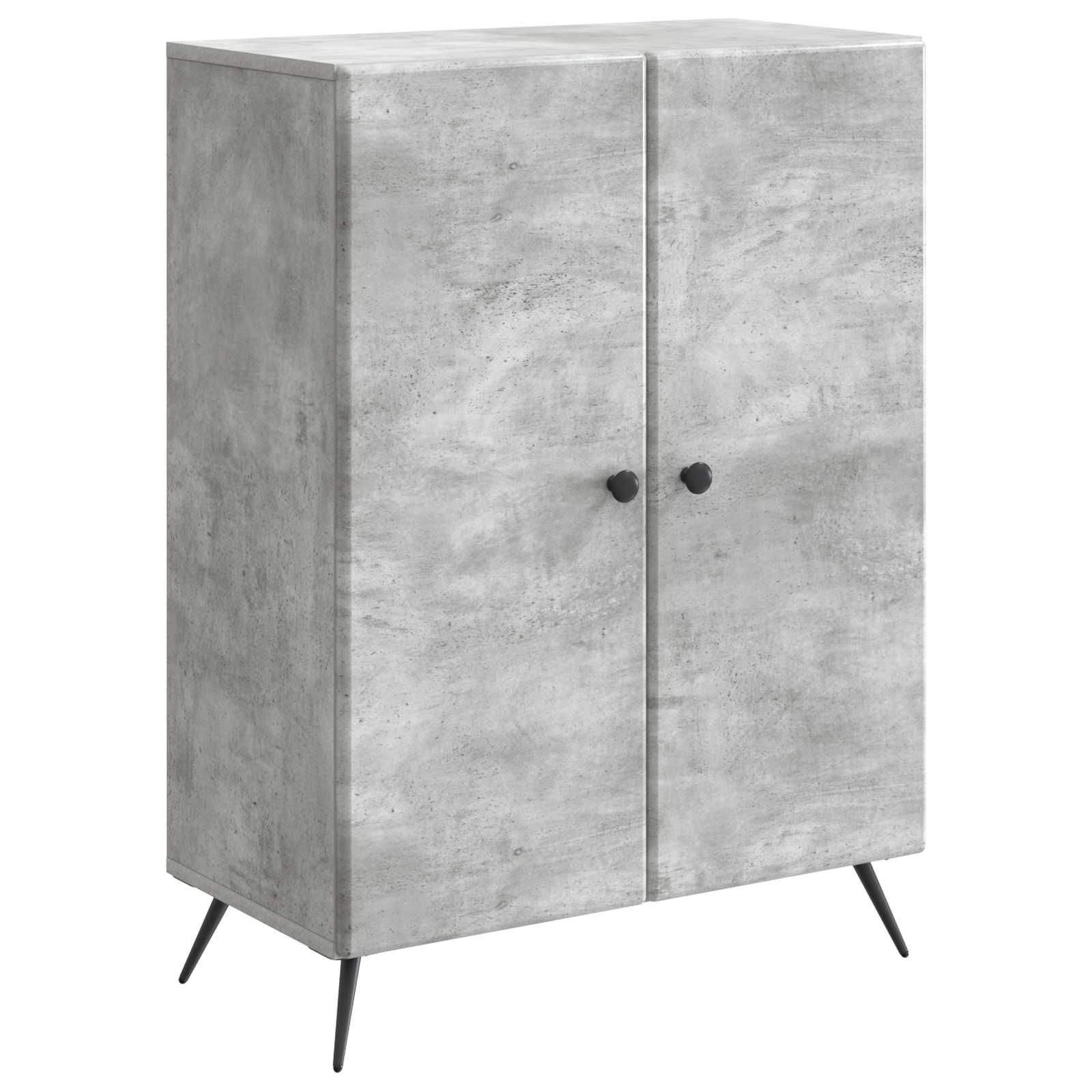 Buffet Gris béton 66 x 34,5 x 90 cm Bois d'ingénierie - XIOS