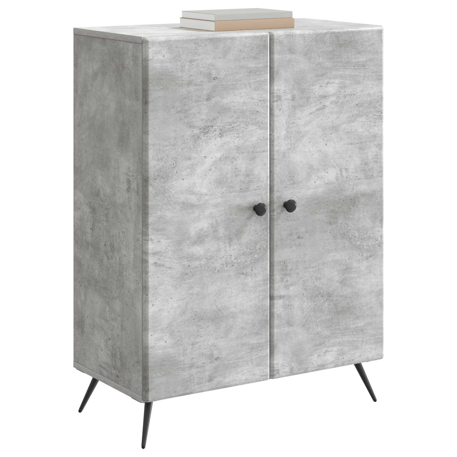 Buffet Gris béton 66 x 34,5 x 90 cm Bois d'ingénierie - XIOS