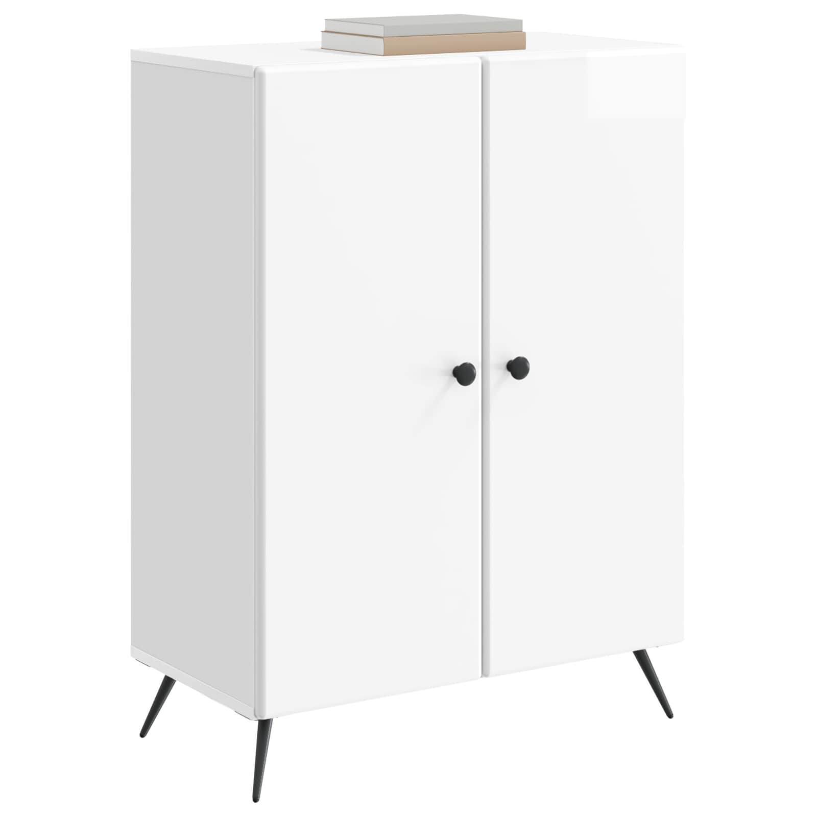 Buffet Blanc brillant 66 x 34,5 x 90 cm Bois d'ingénierie - XIOS