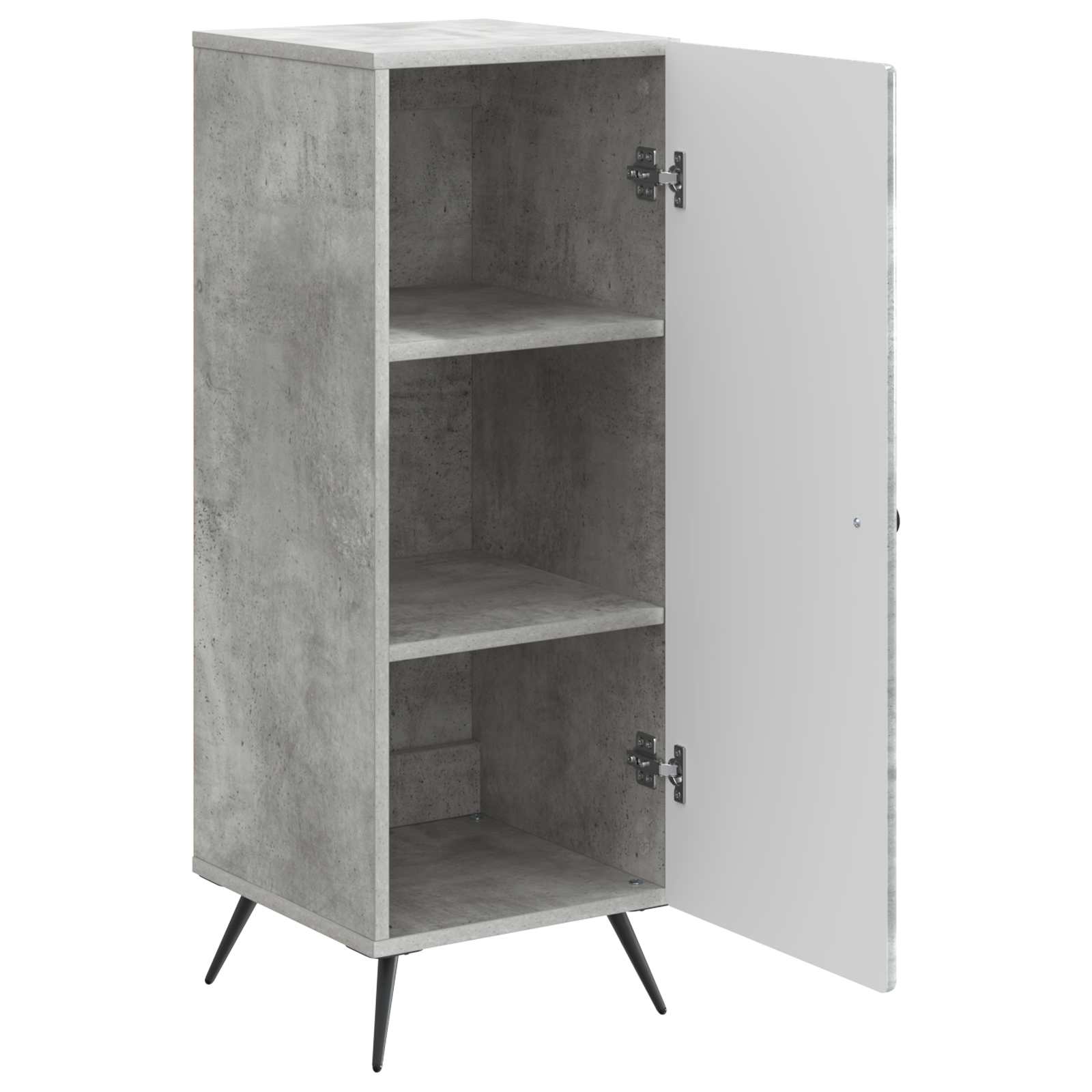 Buffet Gris béton 33 x 34,5 x 90 cm Bois d'ingénierie - XIOS