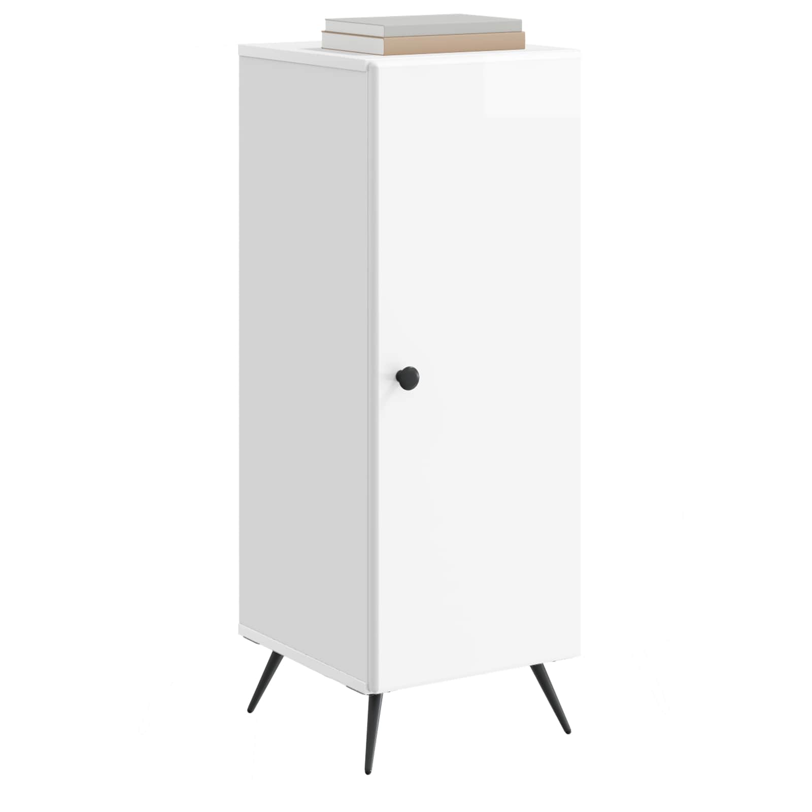 Buffet Blanc brillant 33 x 34,5 x 90 cm Bois d'ingénierie - XIOS