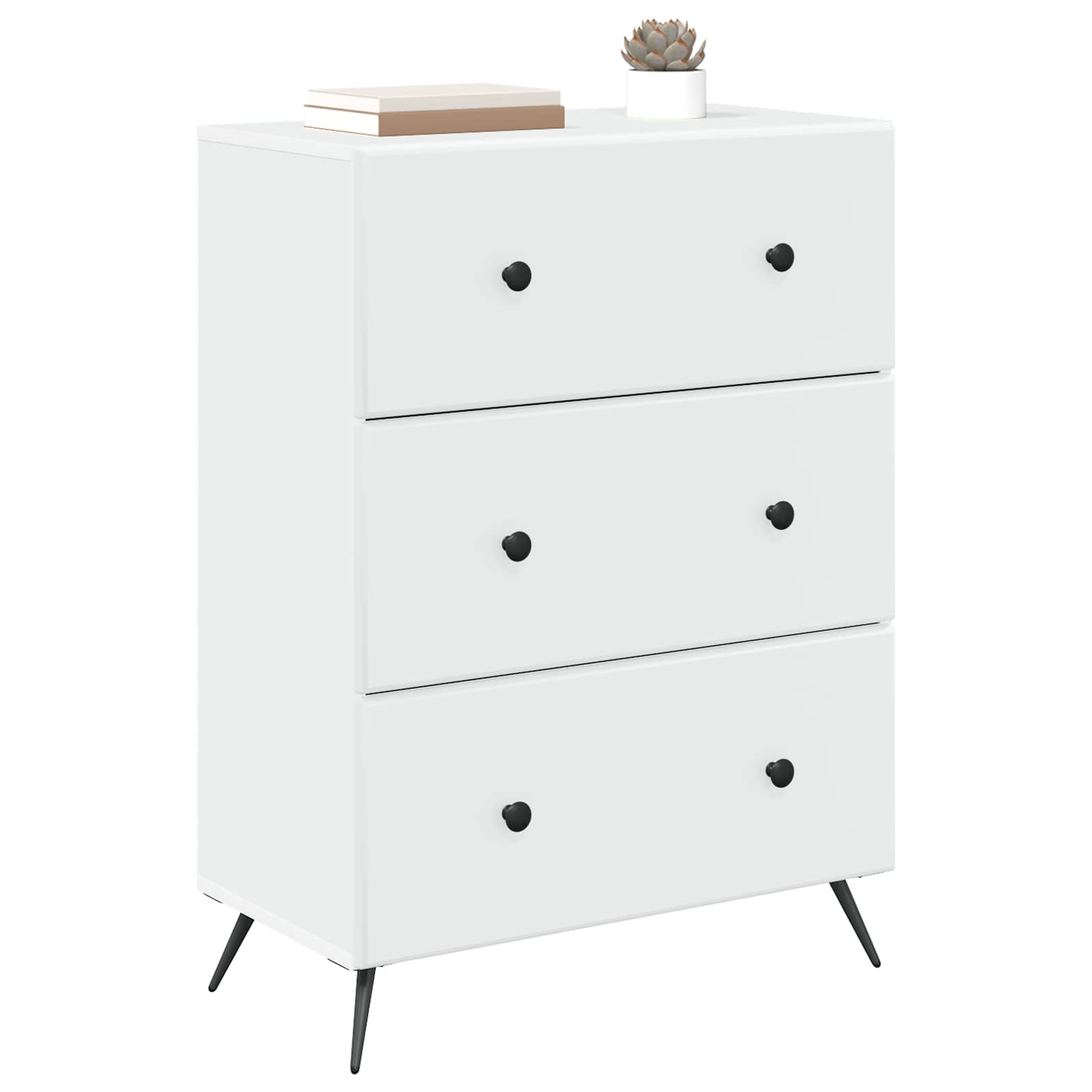 Armoire à tiroirs Blanc 66 x 34,5 x 90 cm Bois d'ingénierie - XIOS