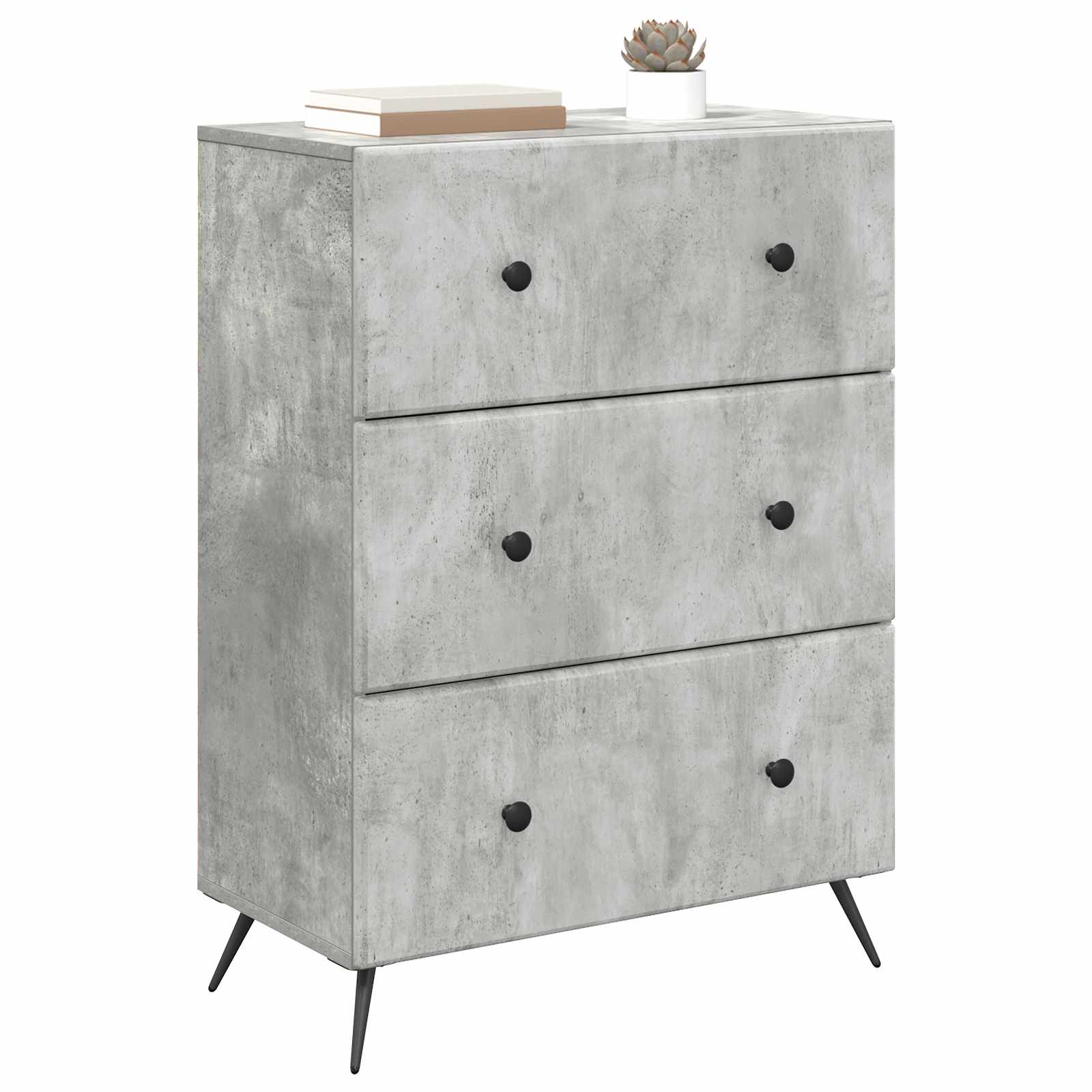 Armoire à tiroirs Gris béton 66 x 34,5 x 90 cm - XIOS