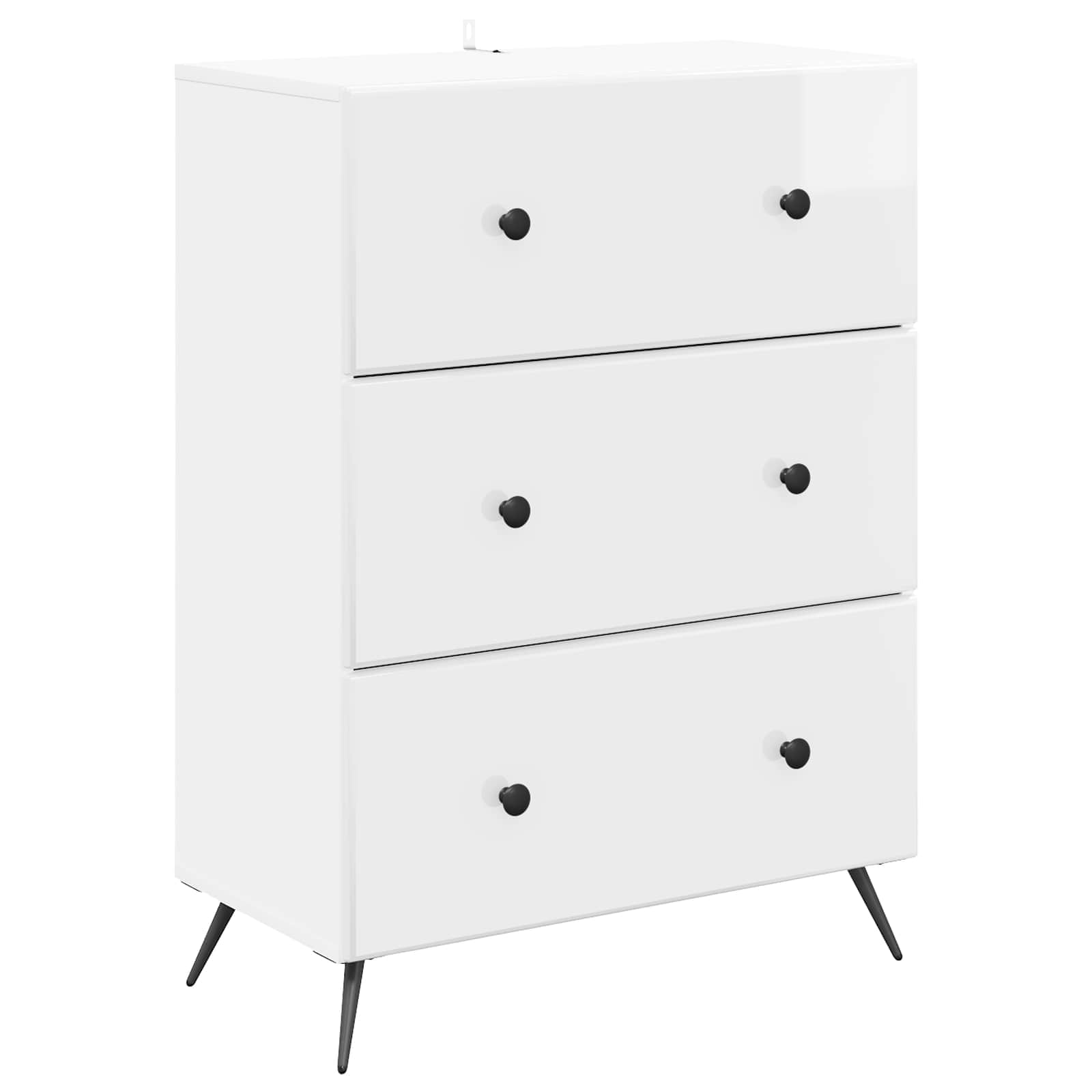 Armoire à tiroirs Blanc brillant 66 x 34,5 x 90 cm - XIOS