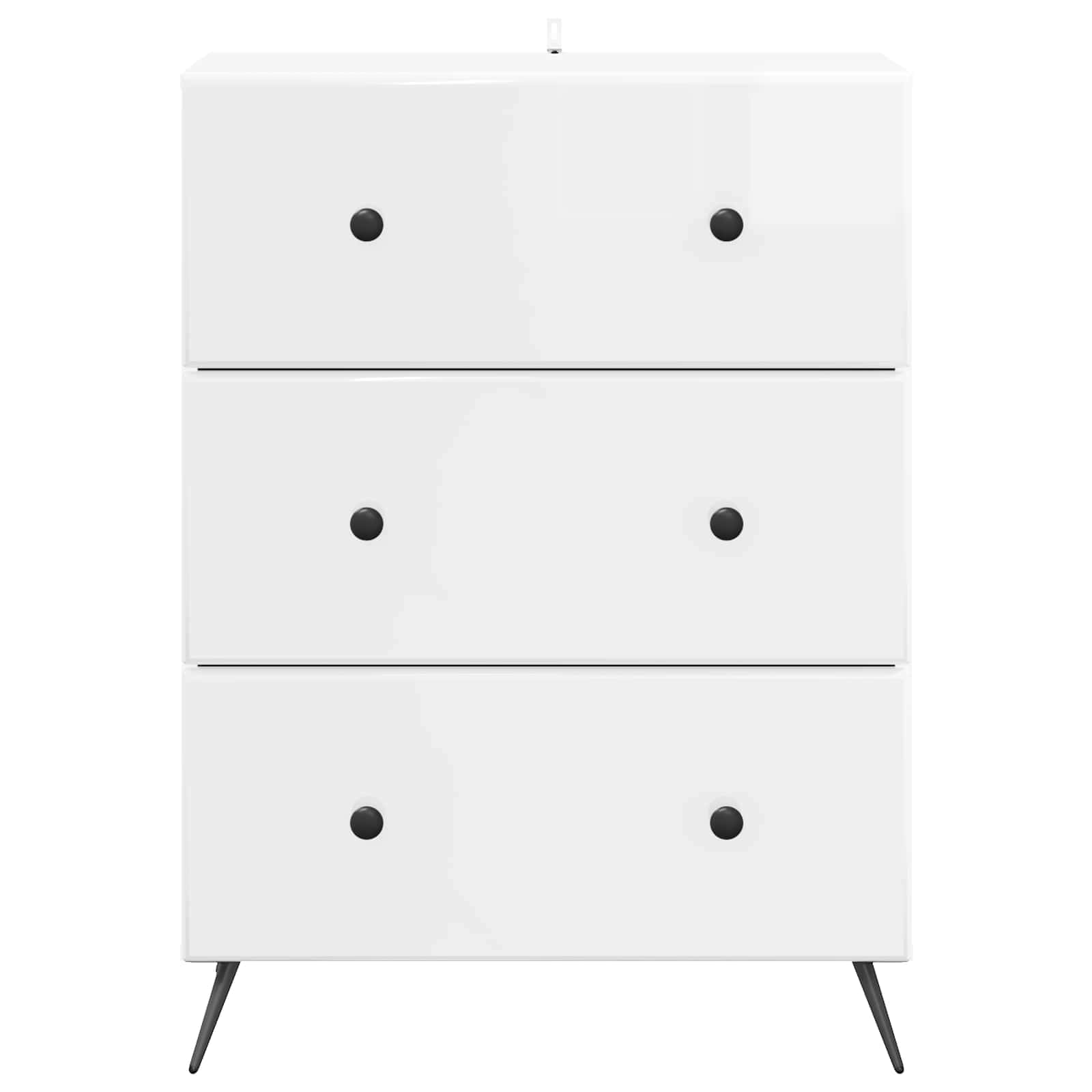 Armoire à tiroirs Blanc brillant 66 x 34,5 x 90 cm - XIOS